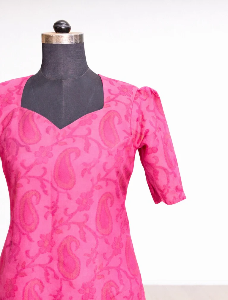 Nira Deep Pink Kurti - Image 3