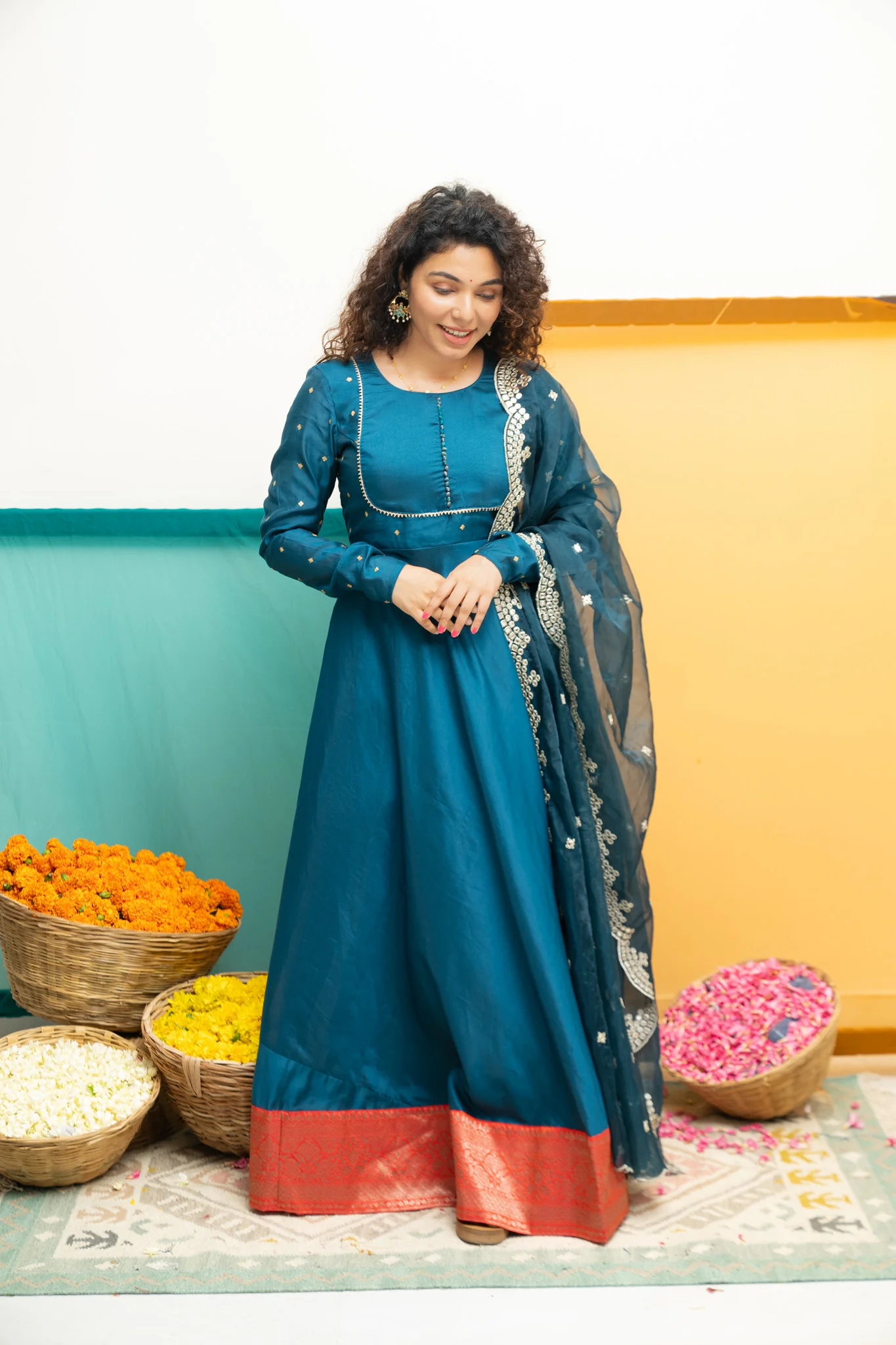 Nirainila Teal Blue Mom & Me - Image 12