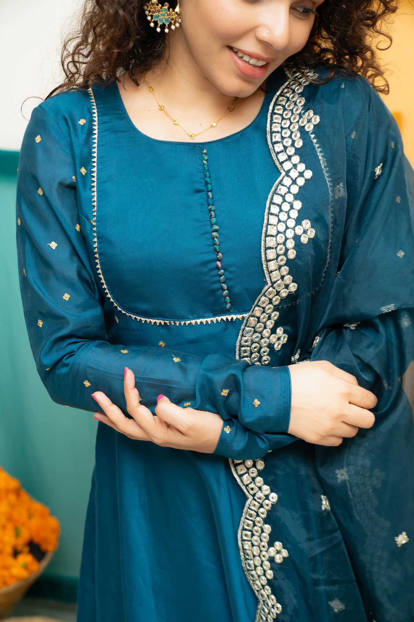 Nirainila Teal Blue Mom & Me - Image 18