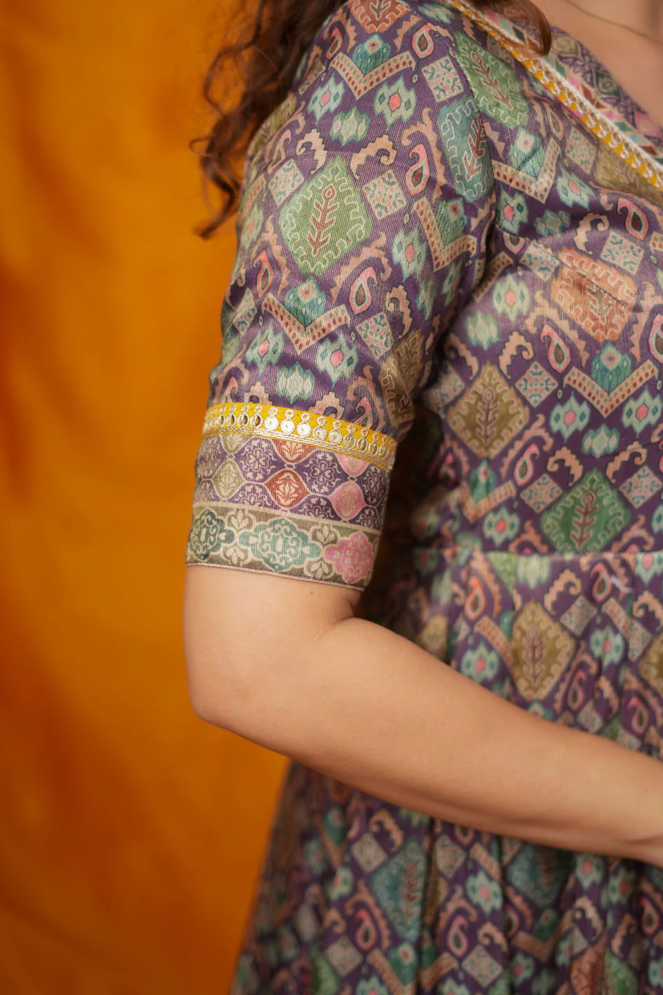 Nivriti Woven Multi-Coloured Anarkali Kurta Set - Image 12