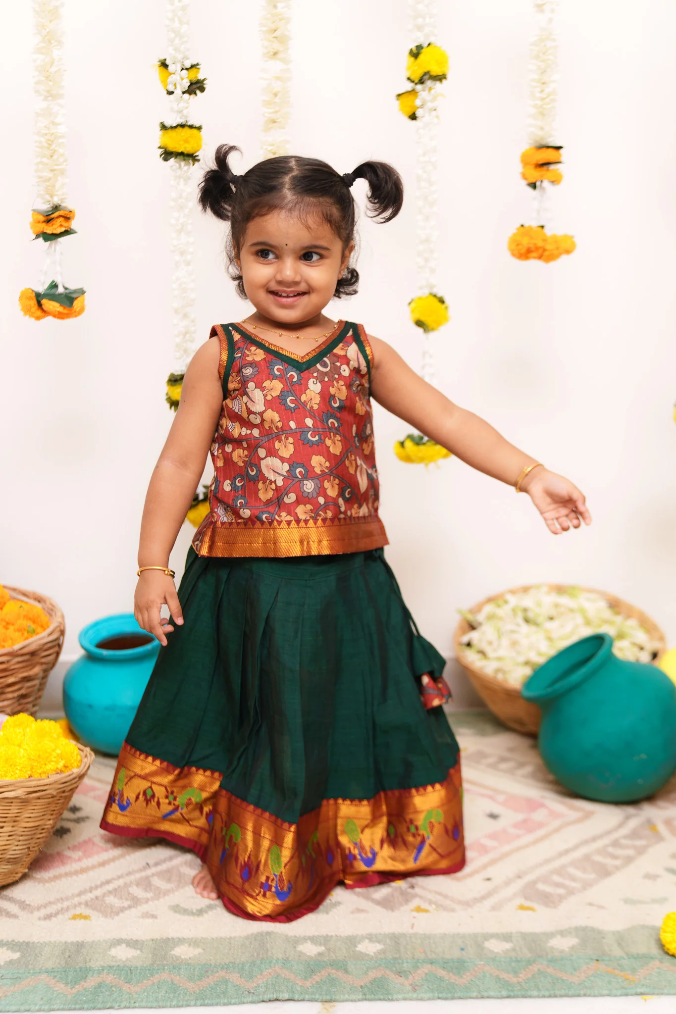 Prathana Maroon & Green Mini - Image 10