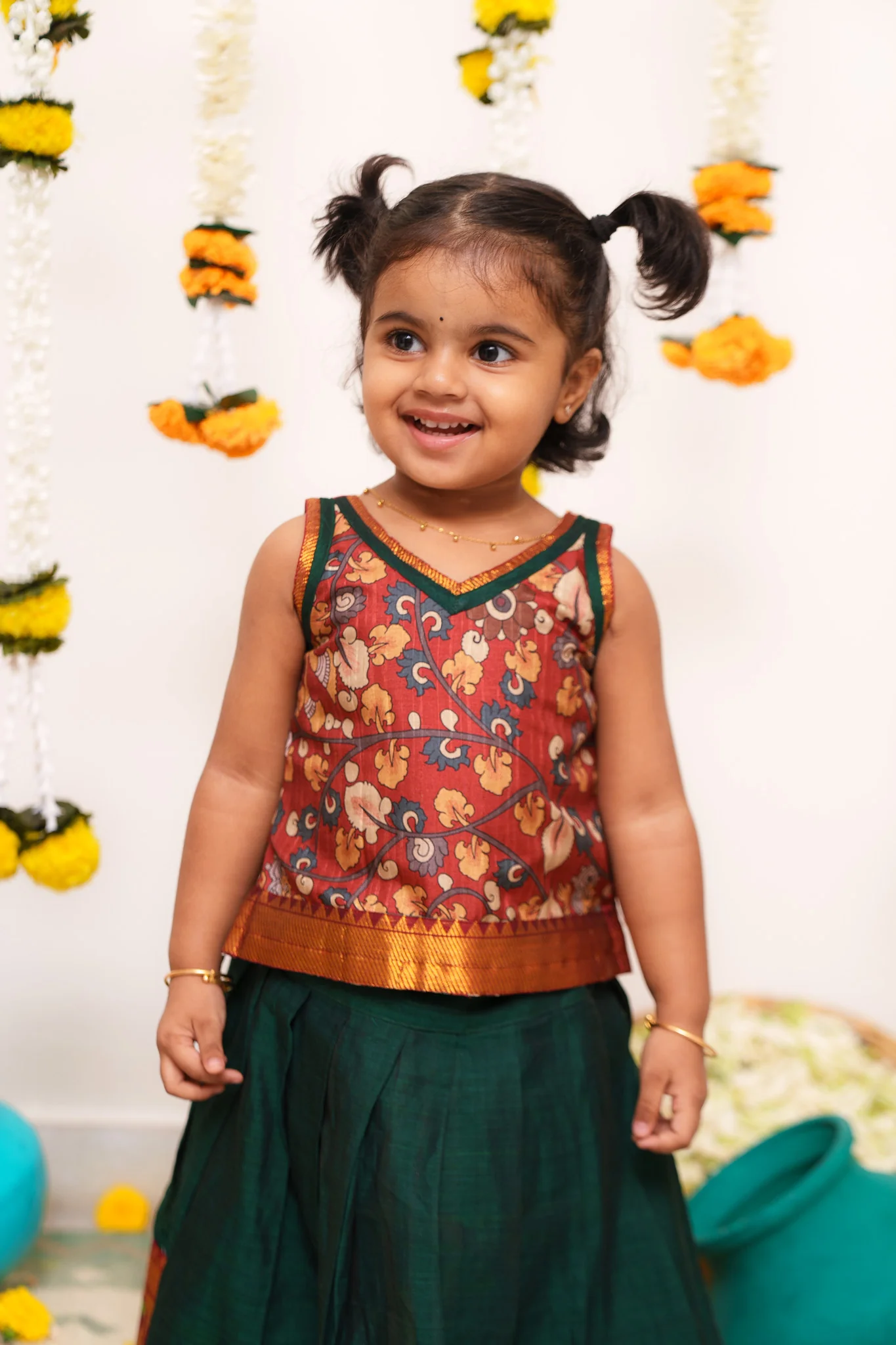 Prathana Maroon & Green Mini - Image 13