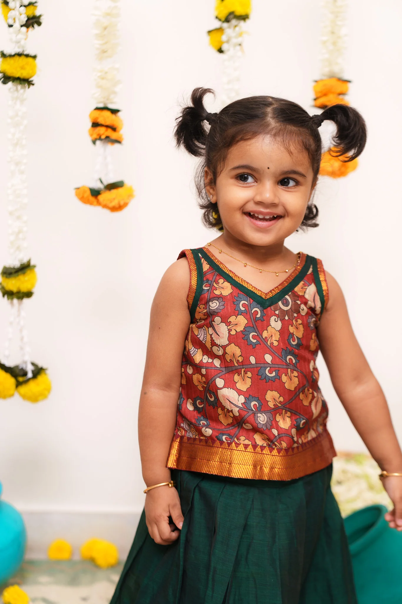 Prathana Maroon & Green Mini - Image 14