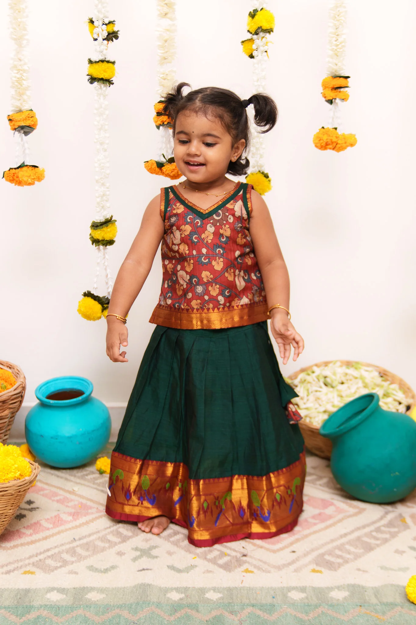 Prathana Maroon & Green Mini - Image 18