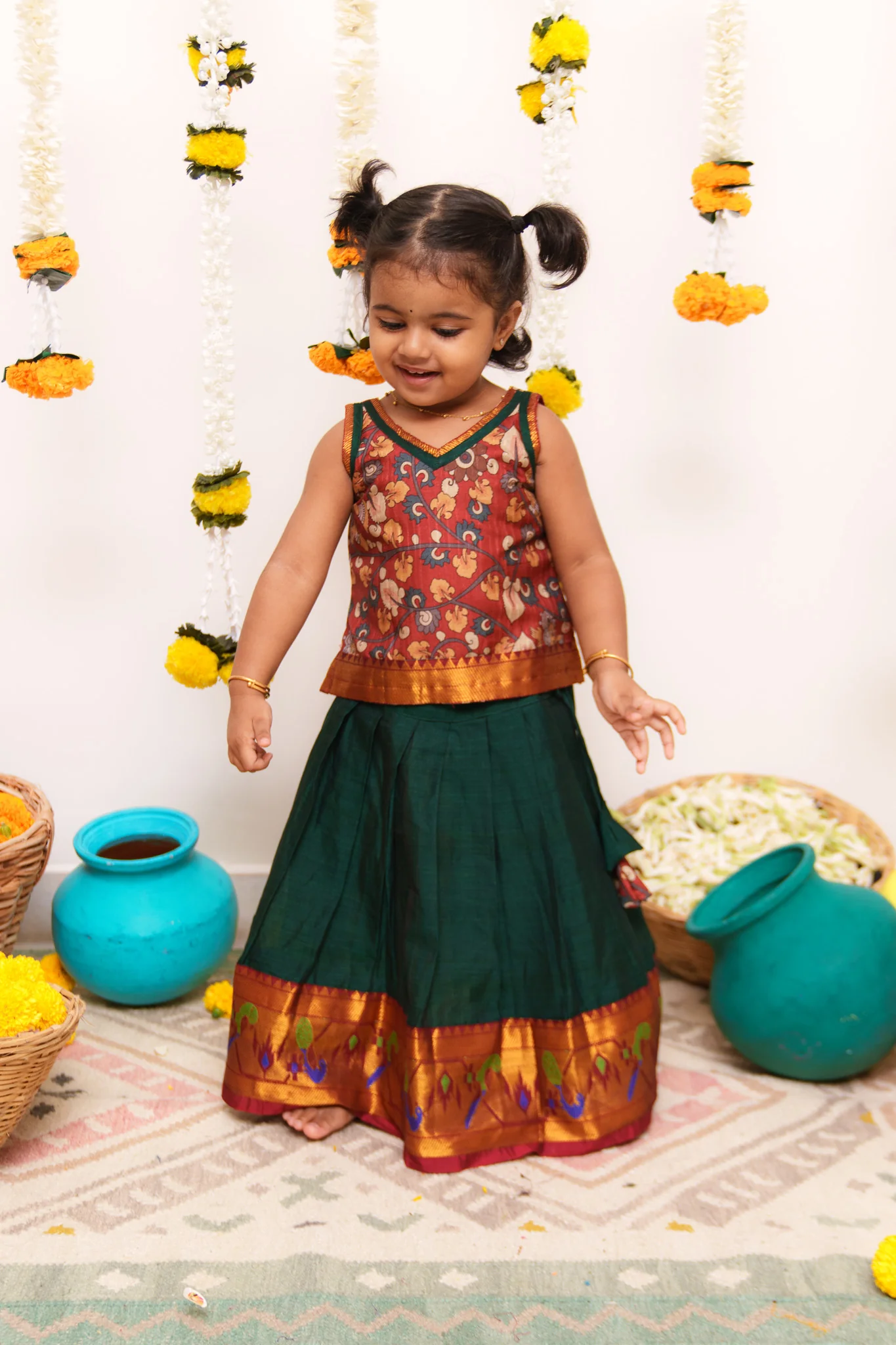 Prathana Maroon & Green Mini - Image 19