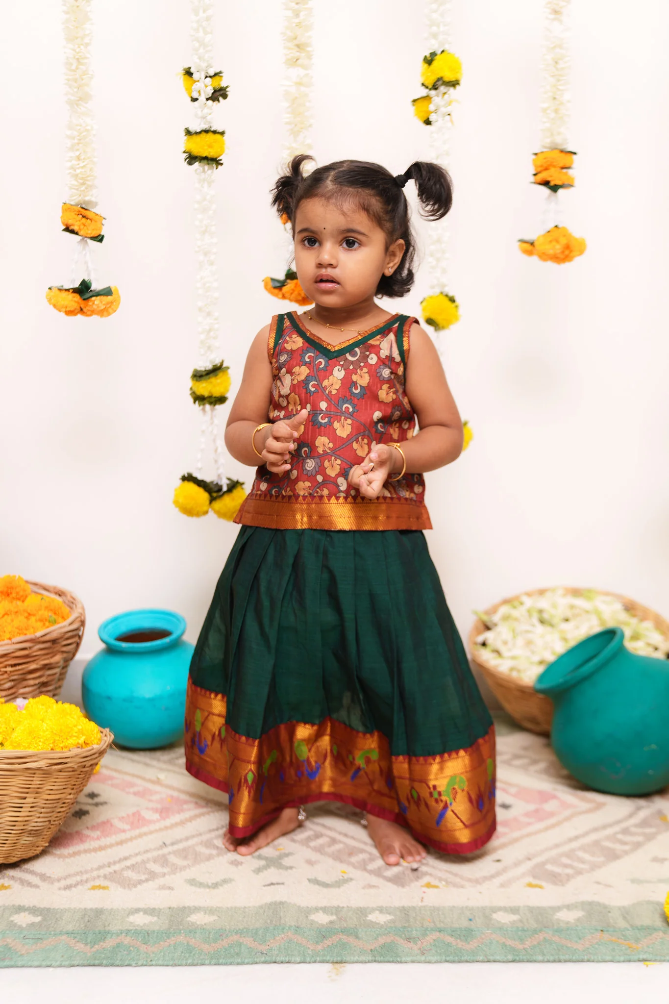 Prathana Maroon & Green Mini - Image 24