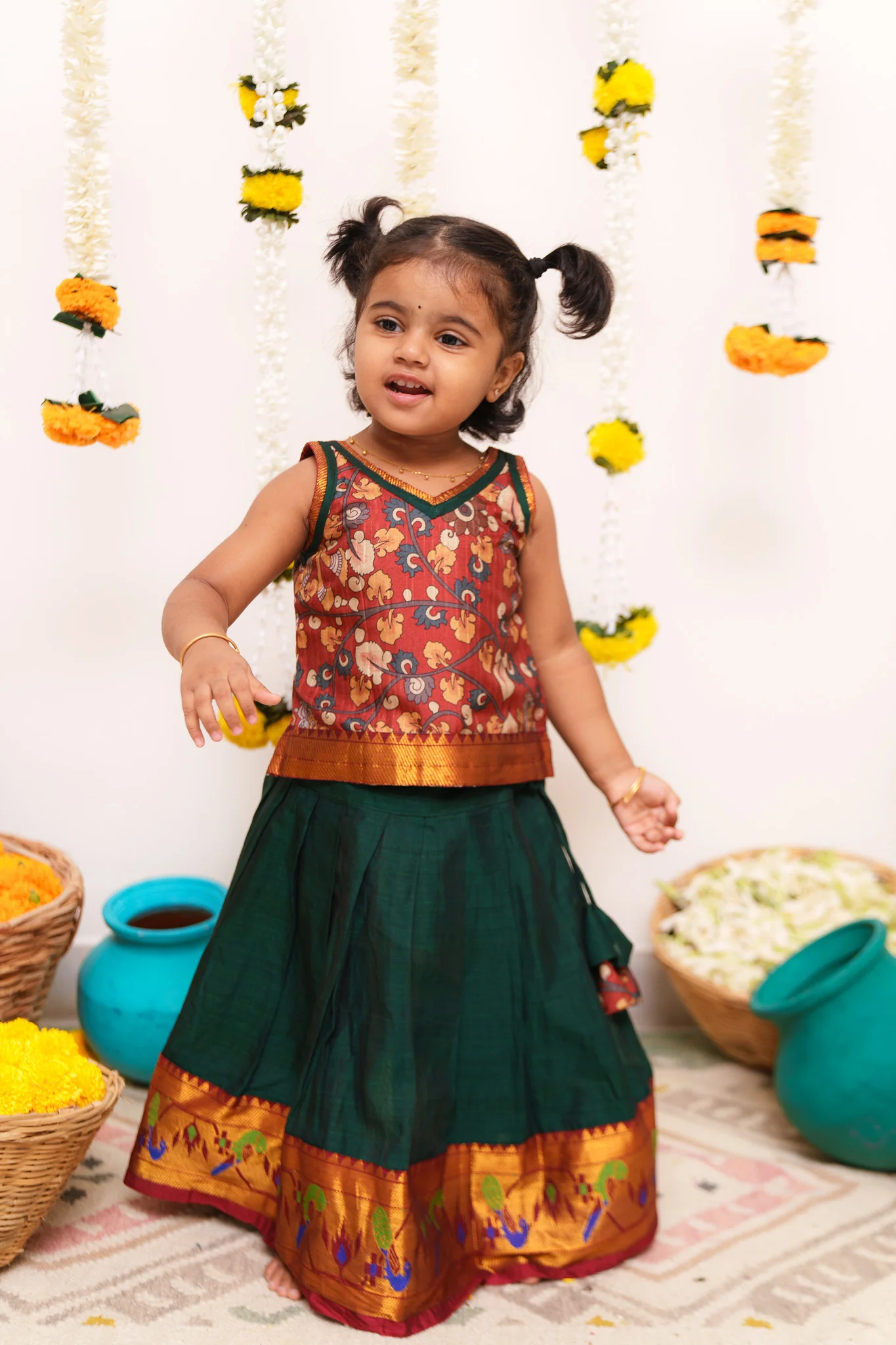 Prathana Maroon & Green Mini - Image 4
