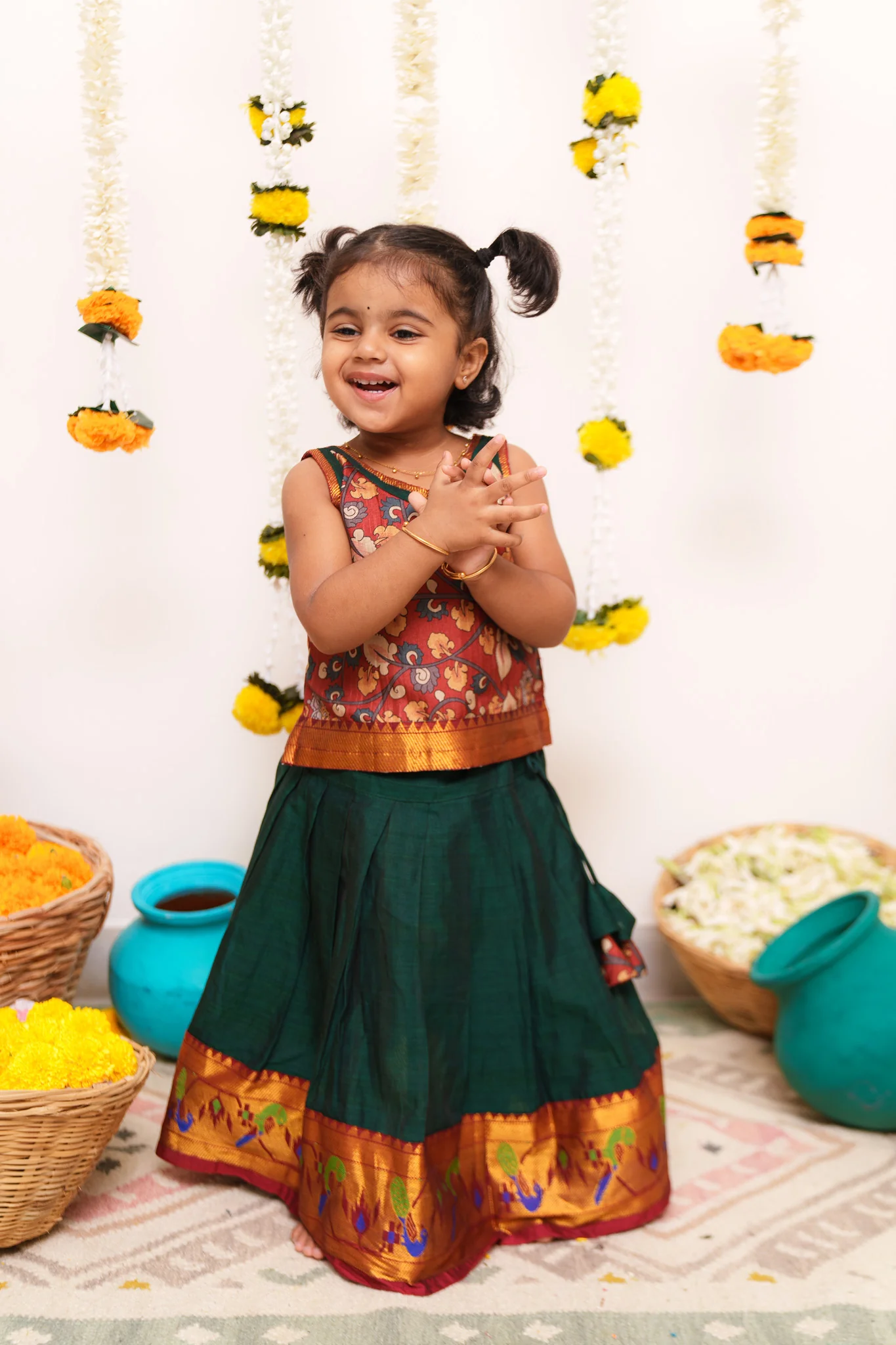 Prathana Maroon & Green Mini - Image 5