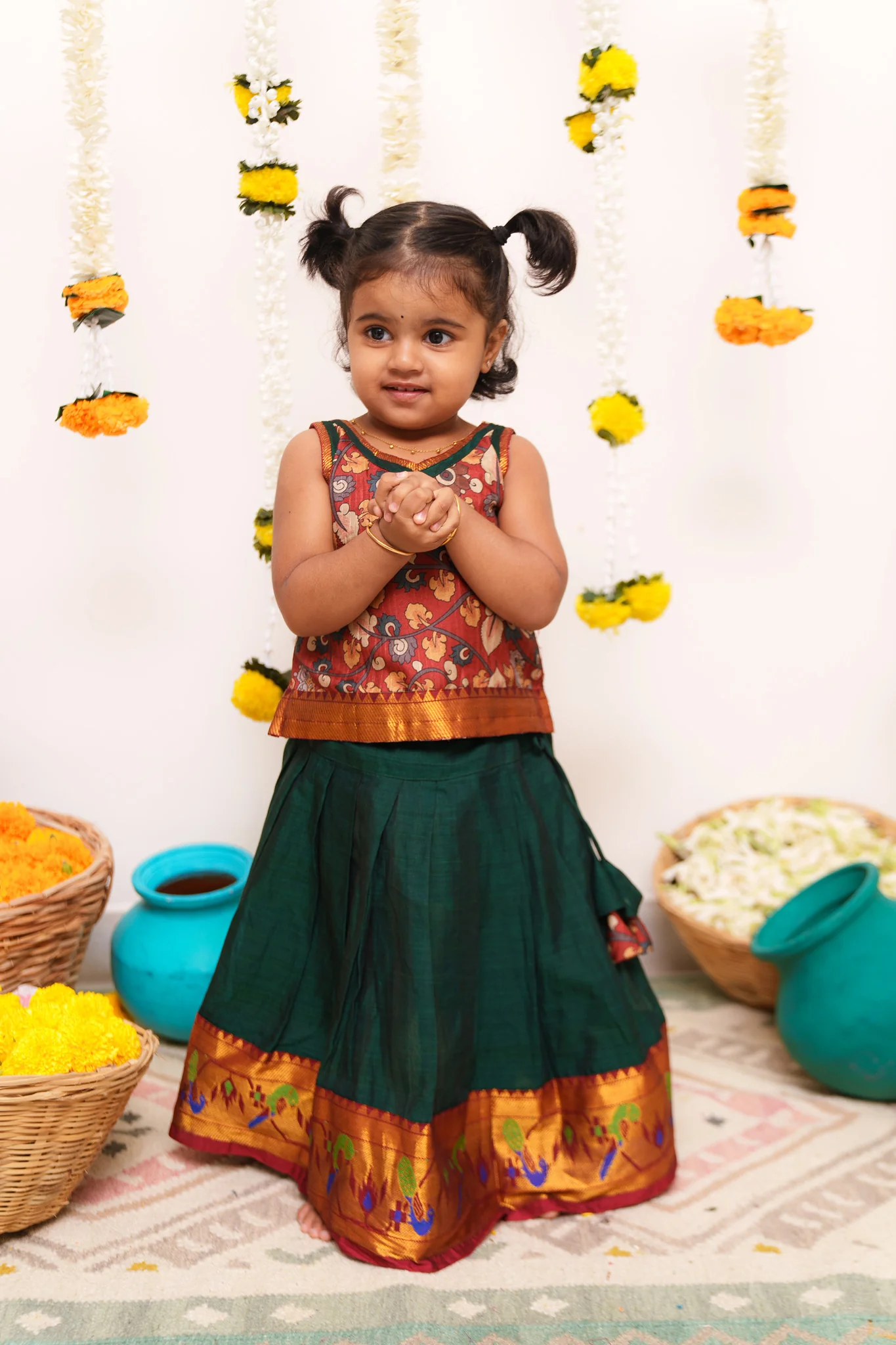 Prathana Maroon & Green Mini - Image 7