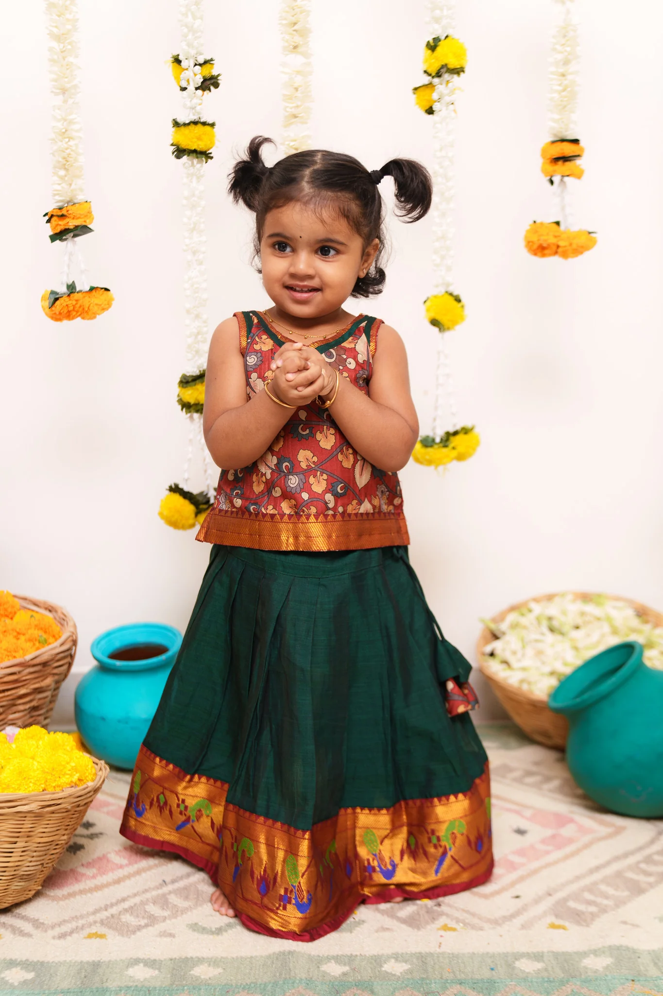 Prathana Maroon & Green Mini - Image 8