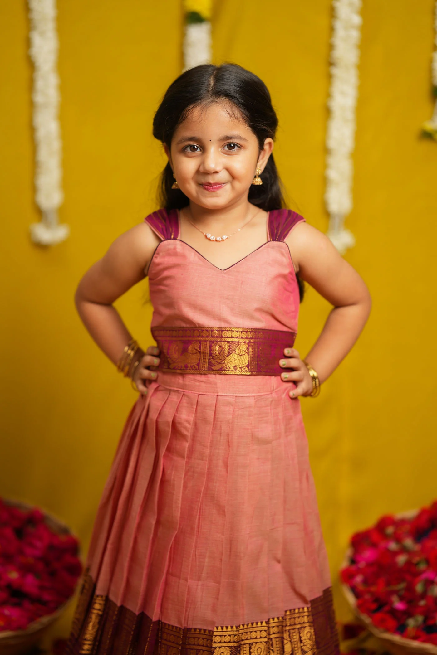 Radhi Pink Lehenga Mini - Image 3
