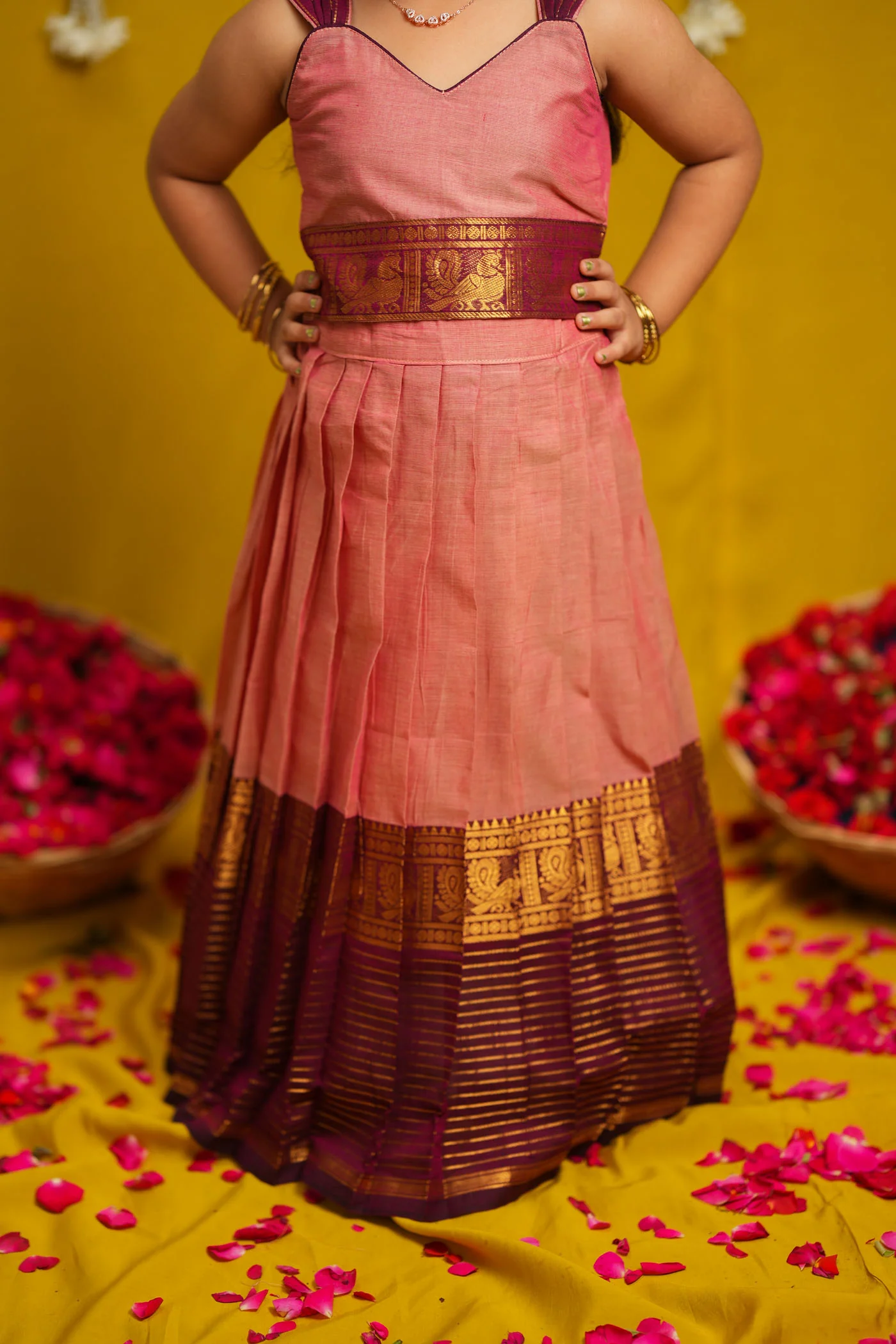 Radhi Pink Lehenga Mini - Image 8