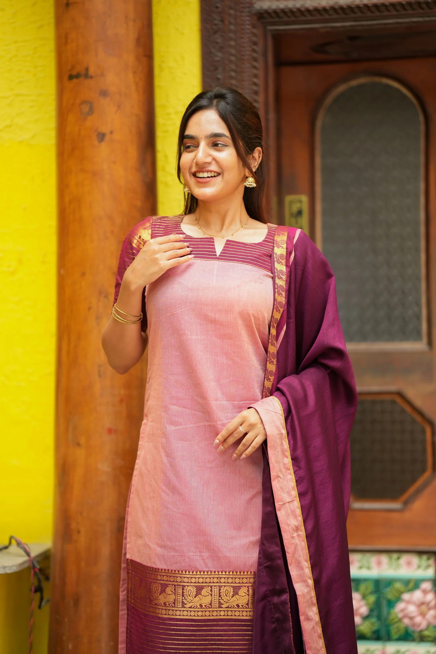Radhi Pink Kuri Set (set of 2) - Image 3