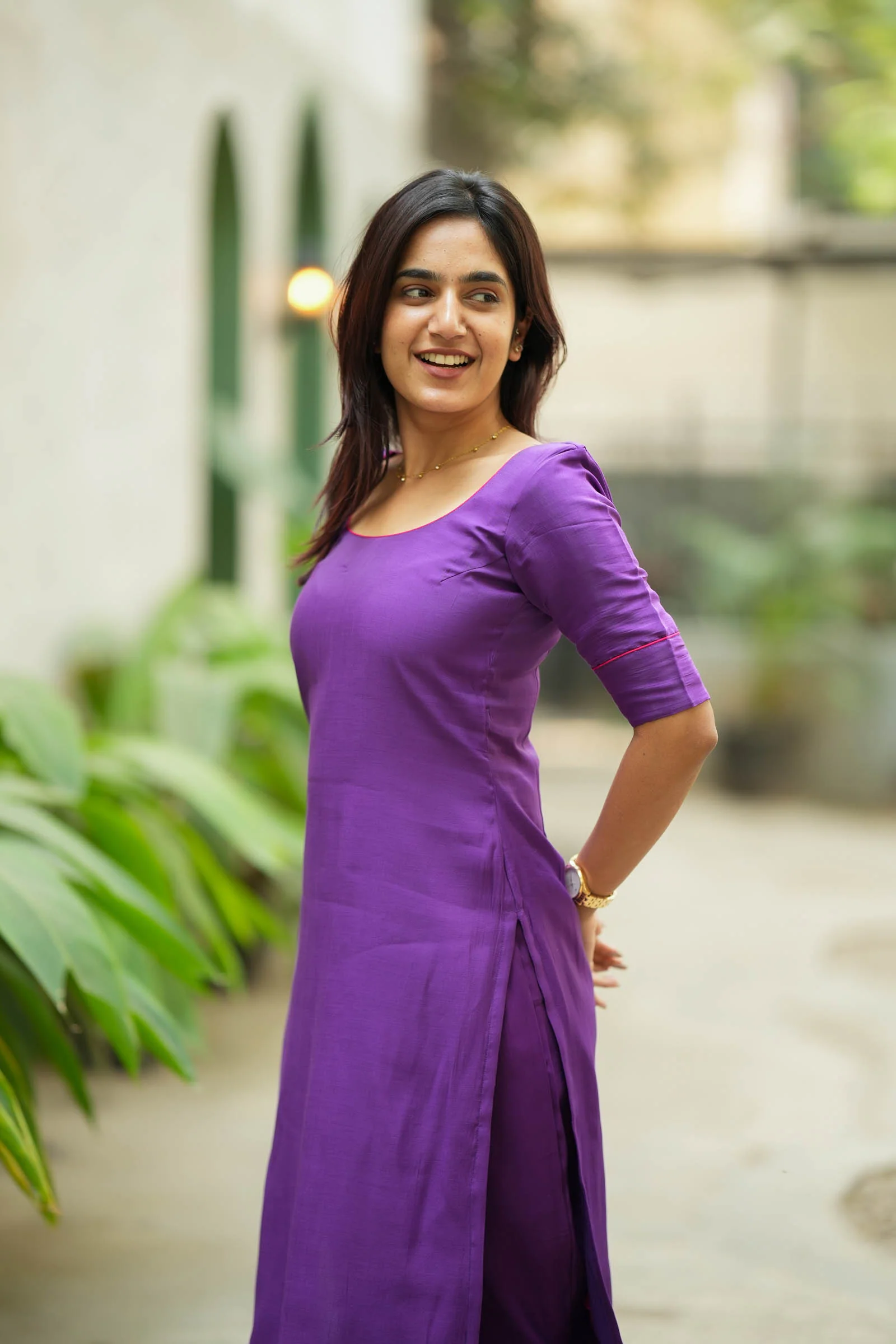 Raha Violet Kurti Set (Set of 2) - Image 8