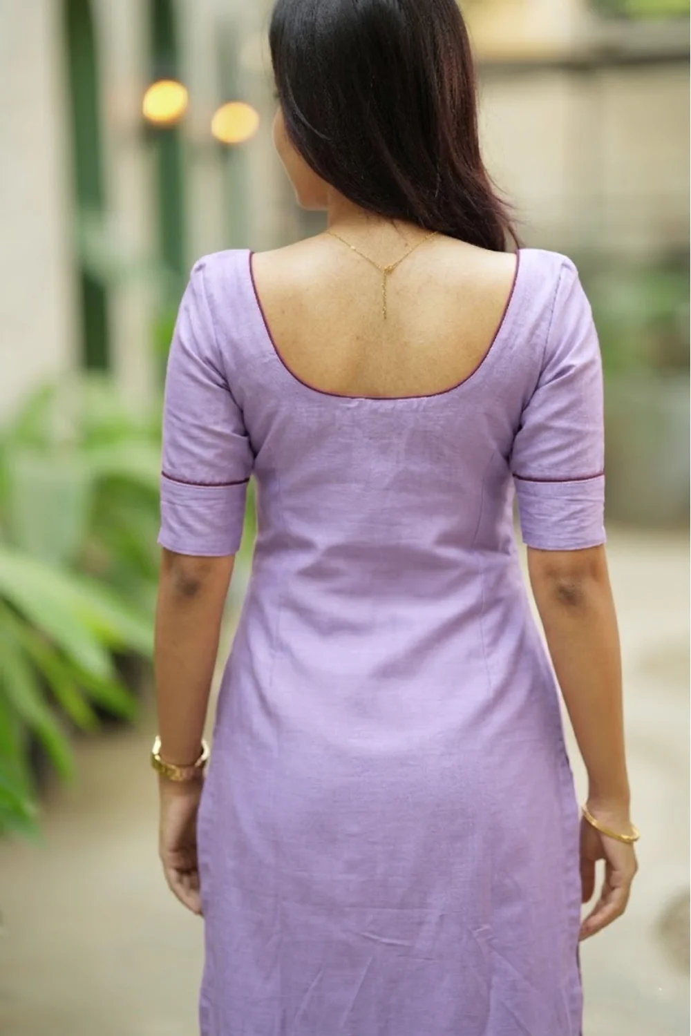 Raha Lilac Kurti Set (Set of 2) - Image 4