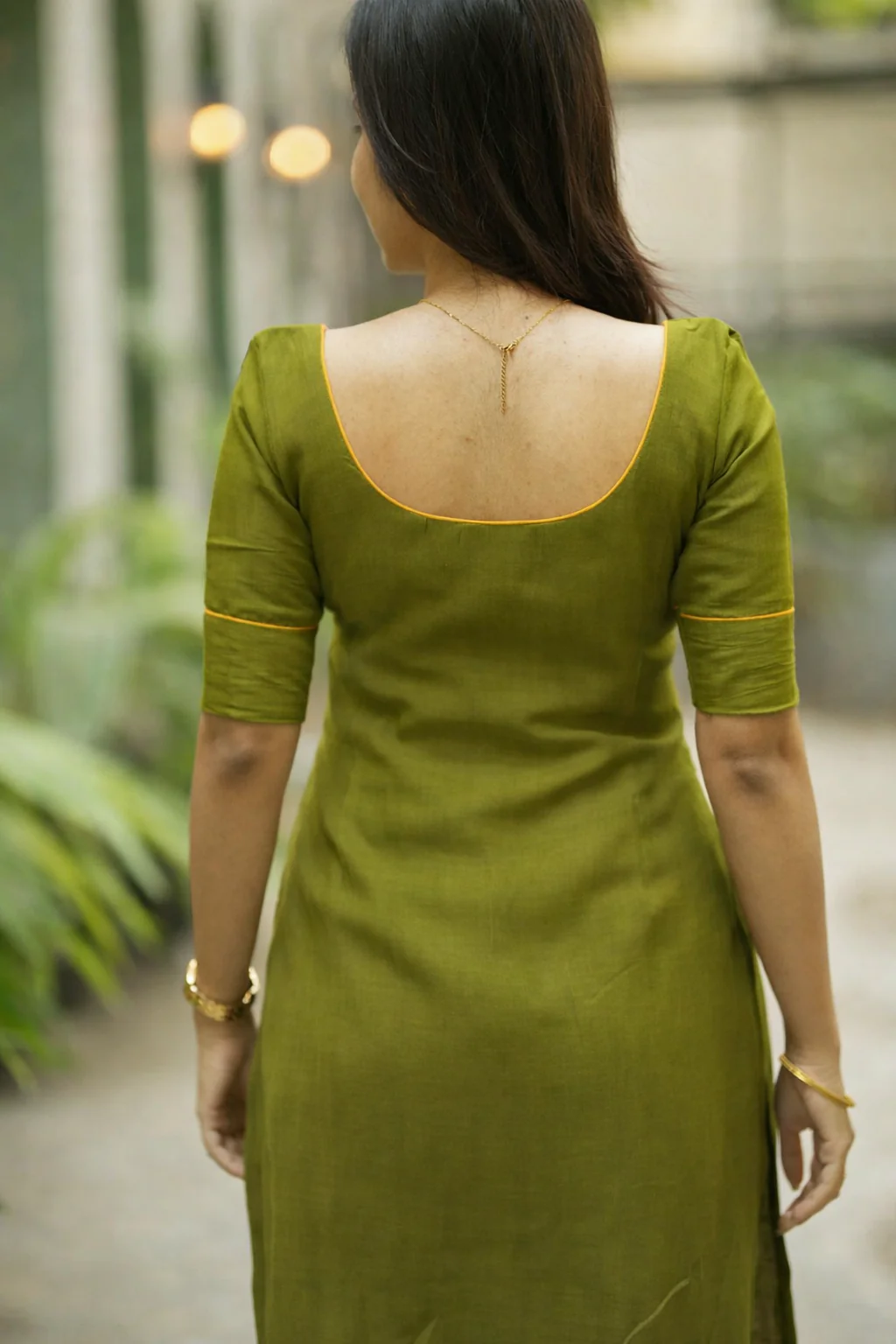 Raha Green Kurti Set (Set of 2) - Image 3
