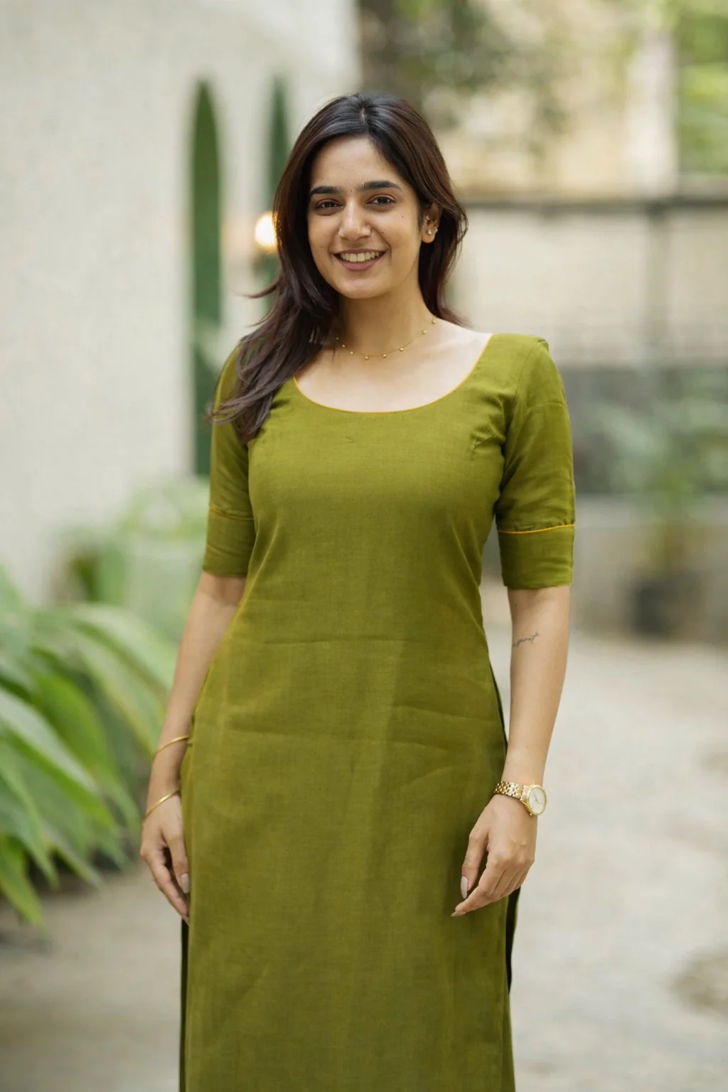 Raha Green Kurti Set (Set of 2) - Image 5