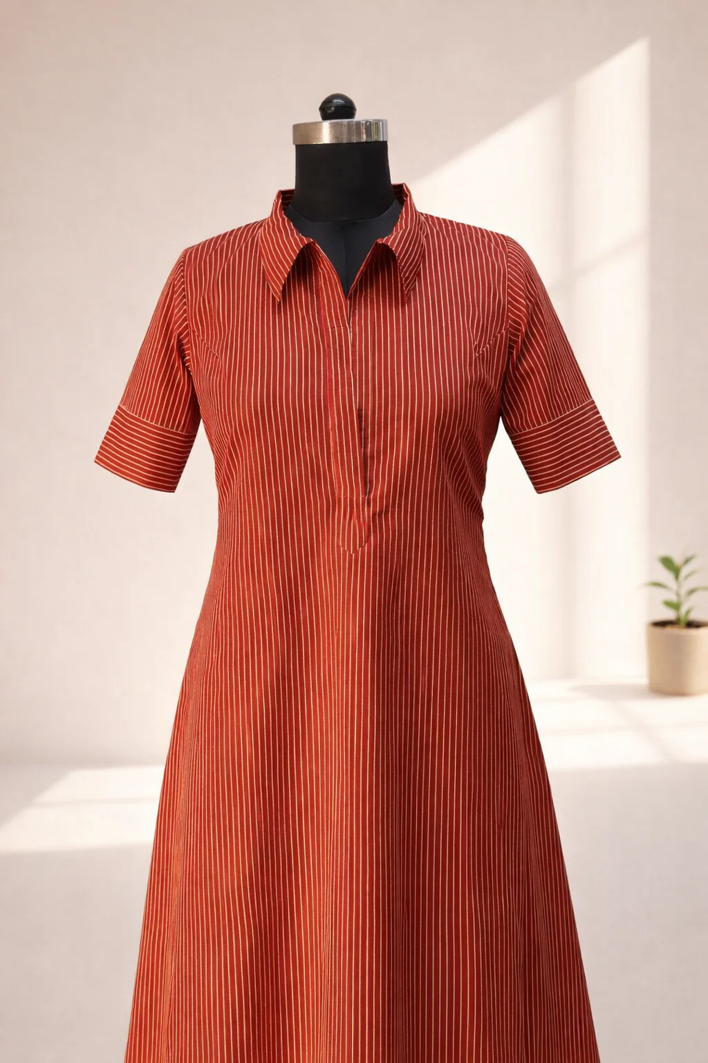 Roshini Rustic Red Dress - Image 3