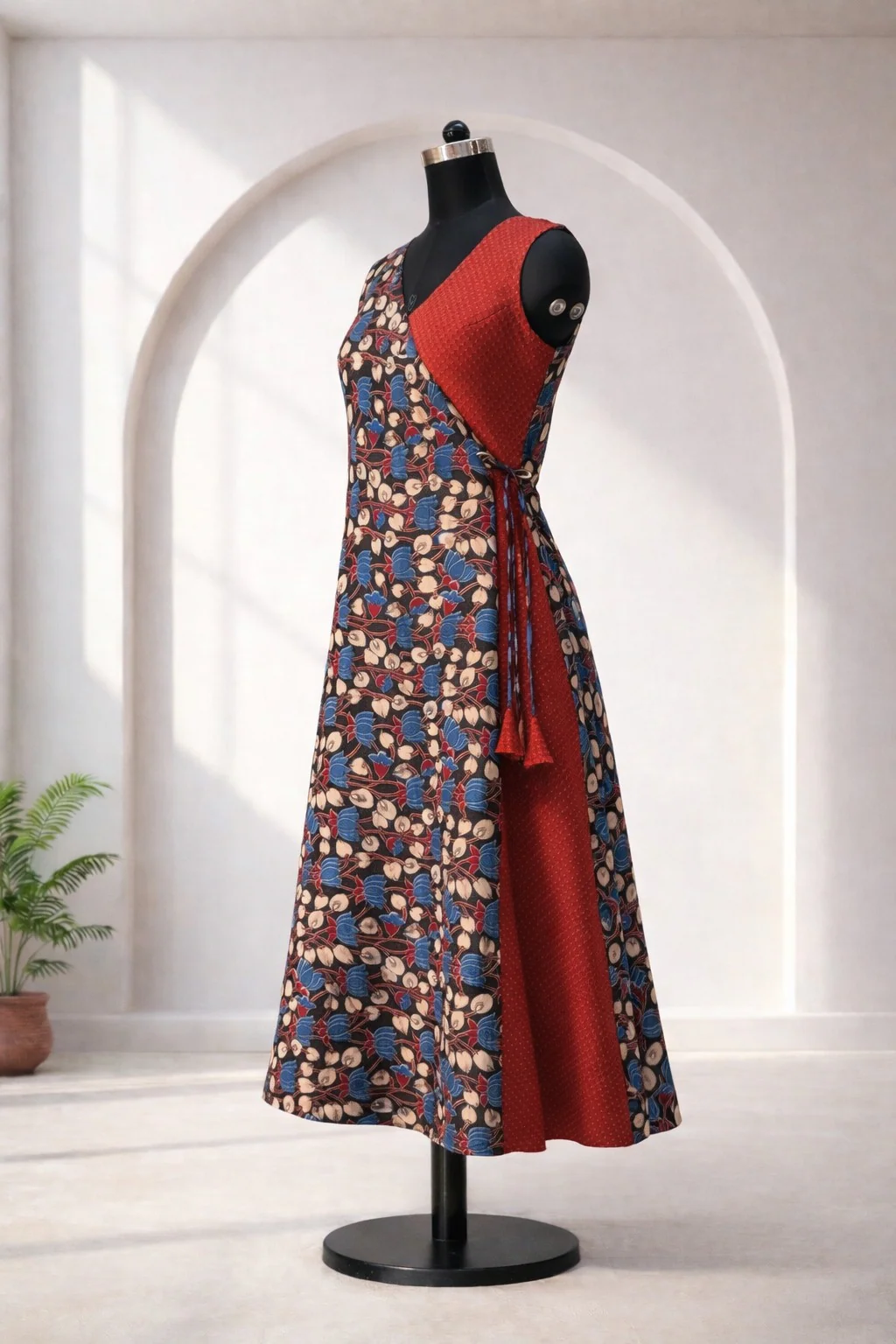 Sakshi Black with Red Dress - Image 2