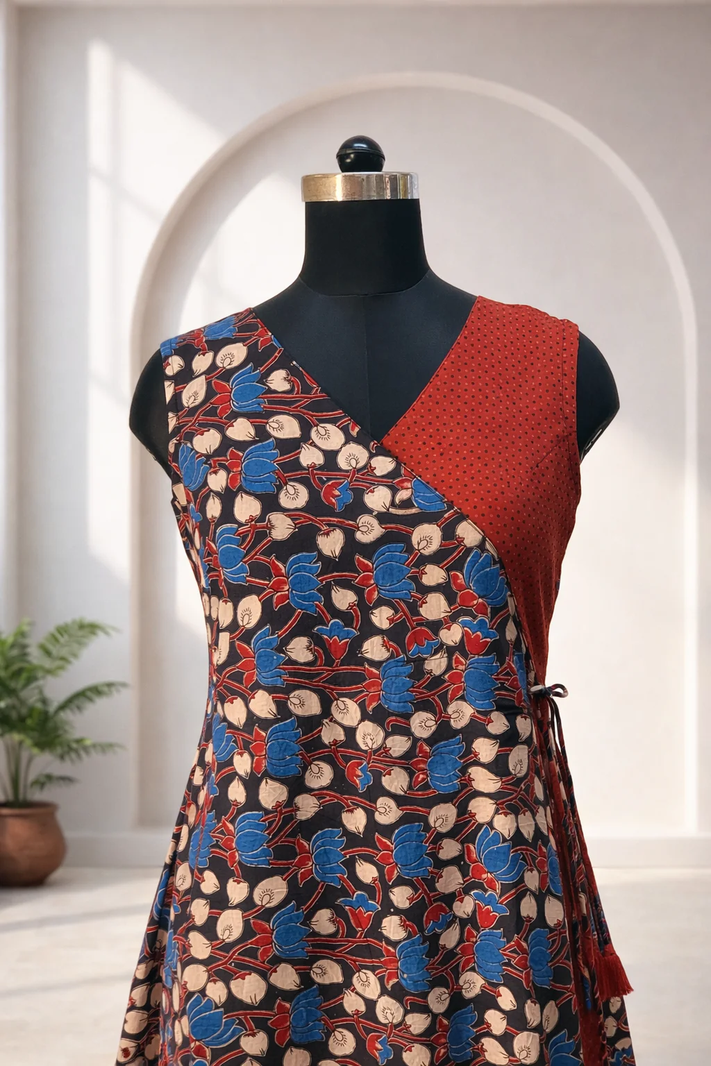 Sakshi Black with Red Dress - Image 3