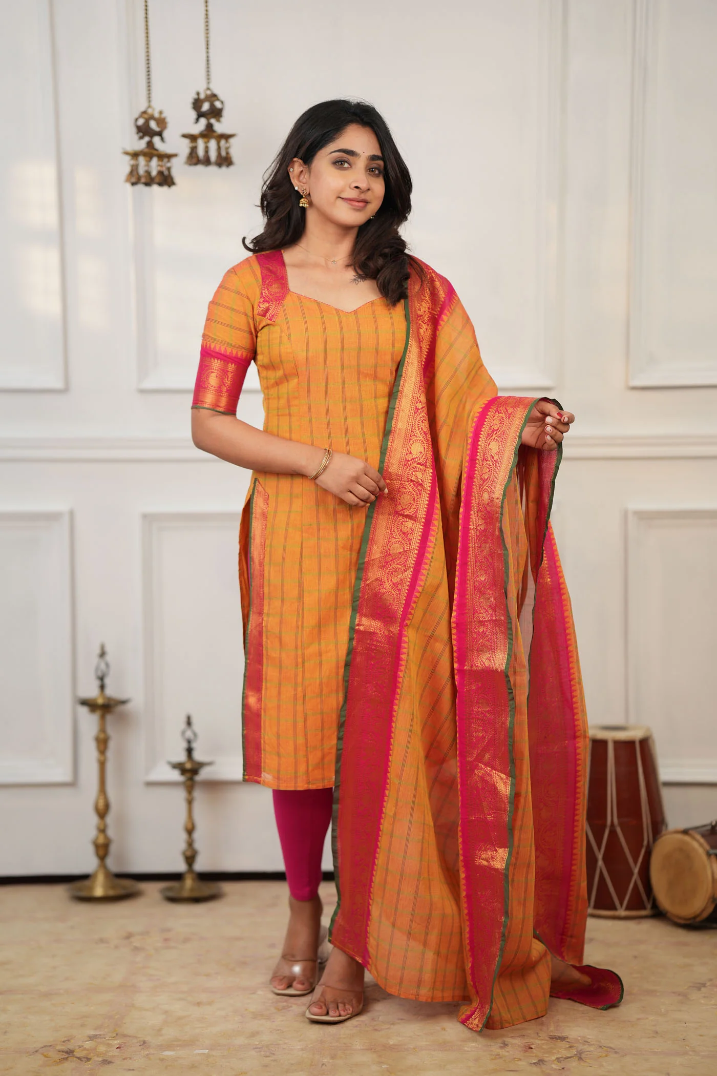Samaira Yellow Kurti Set (Set of 2)