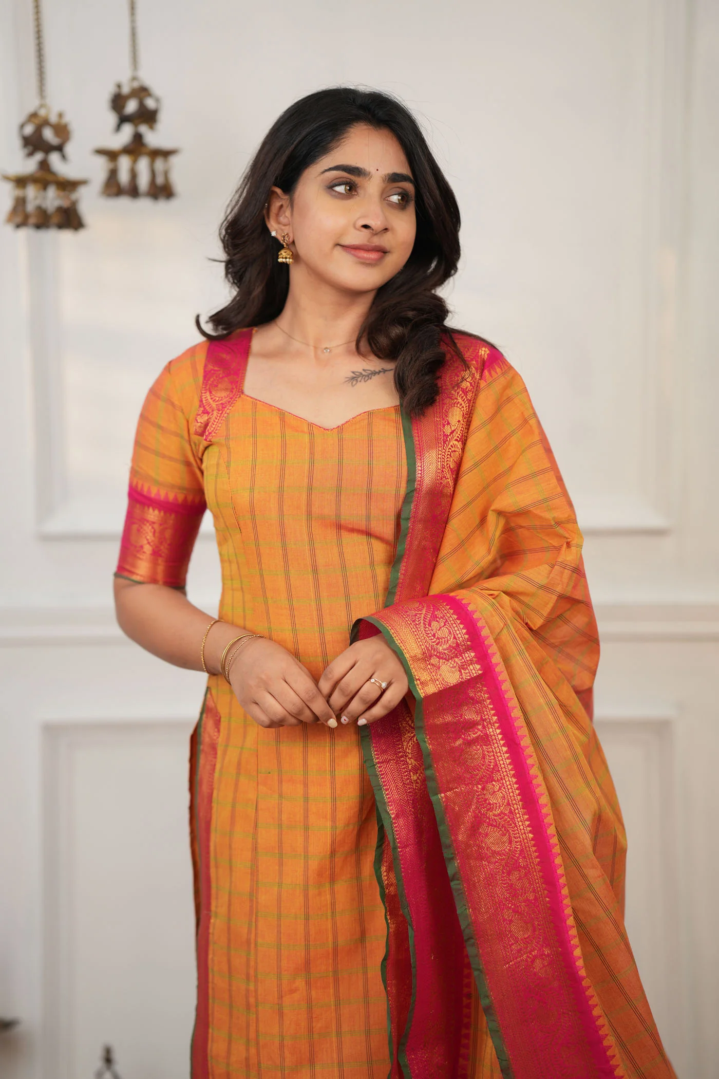 Samaira Yellow Kurti Set (Set of 2) - Image 8