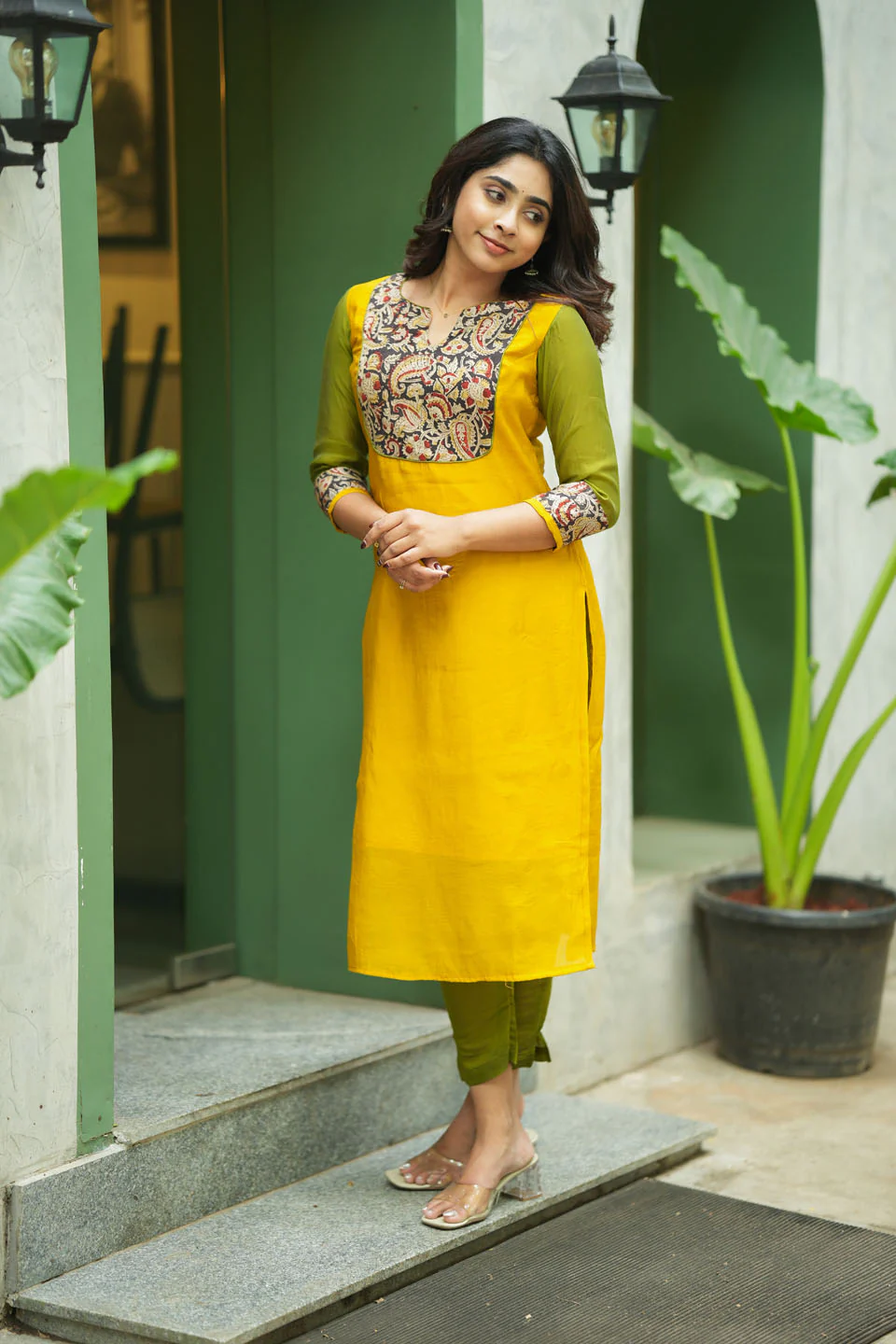 Samriddhi Yellow Kurti (Set of 2) - Image 9