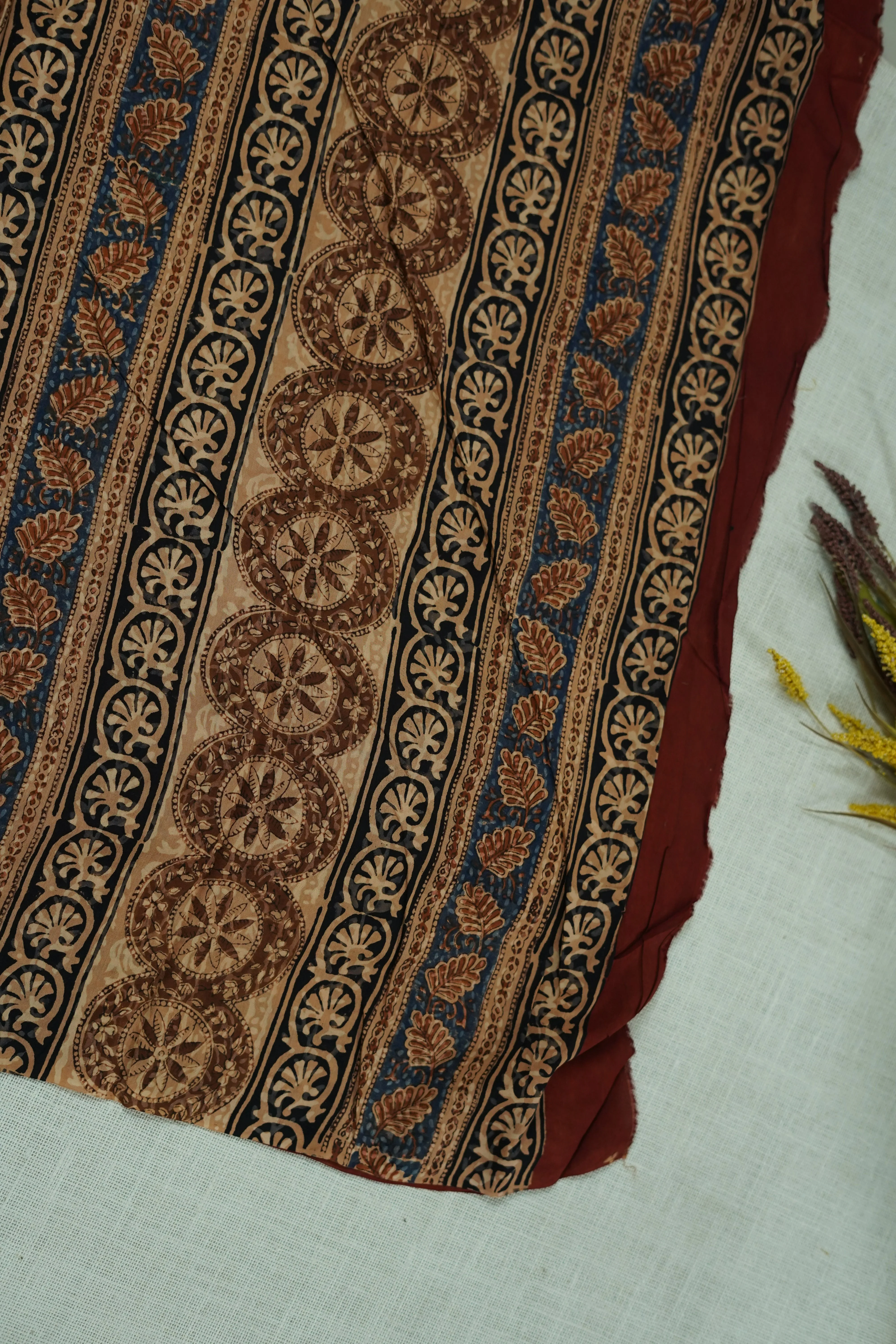 Brown Chettinad Cotton Saree - Image 3
