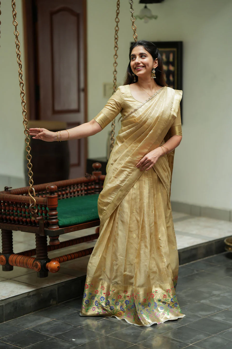 Sarasvati Gold Halfsaree - Image 12