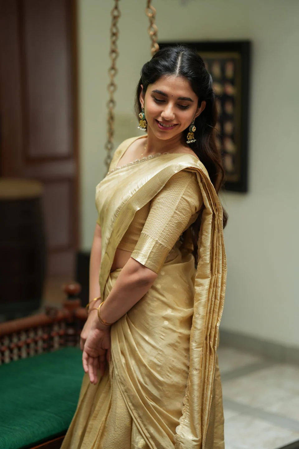 Sarasvati Gold Halfsaree - Image 7