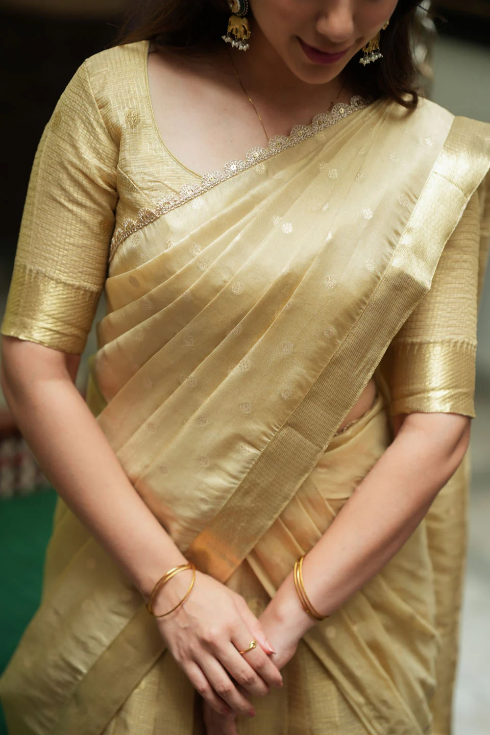 Sarasvati Gold Halfsaree - Image 8