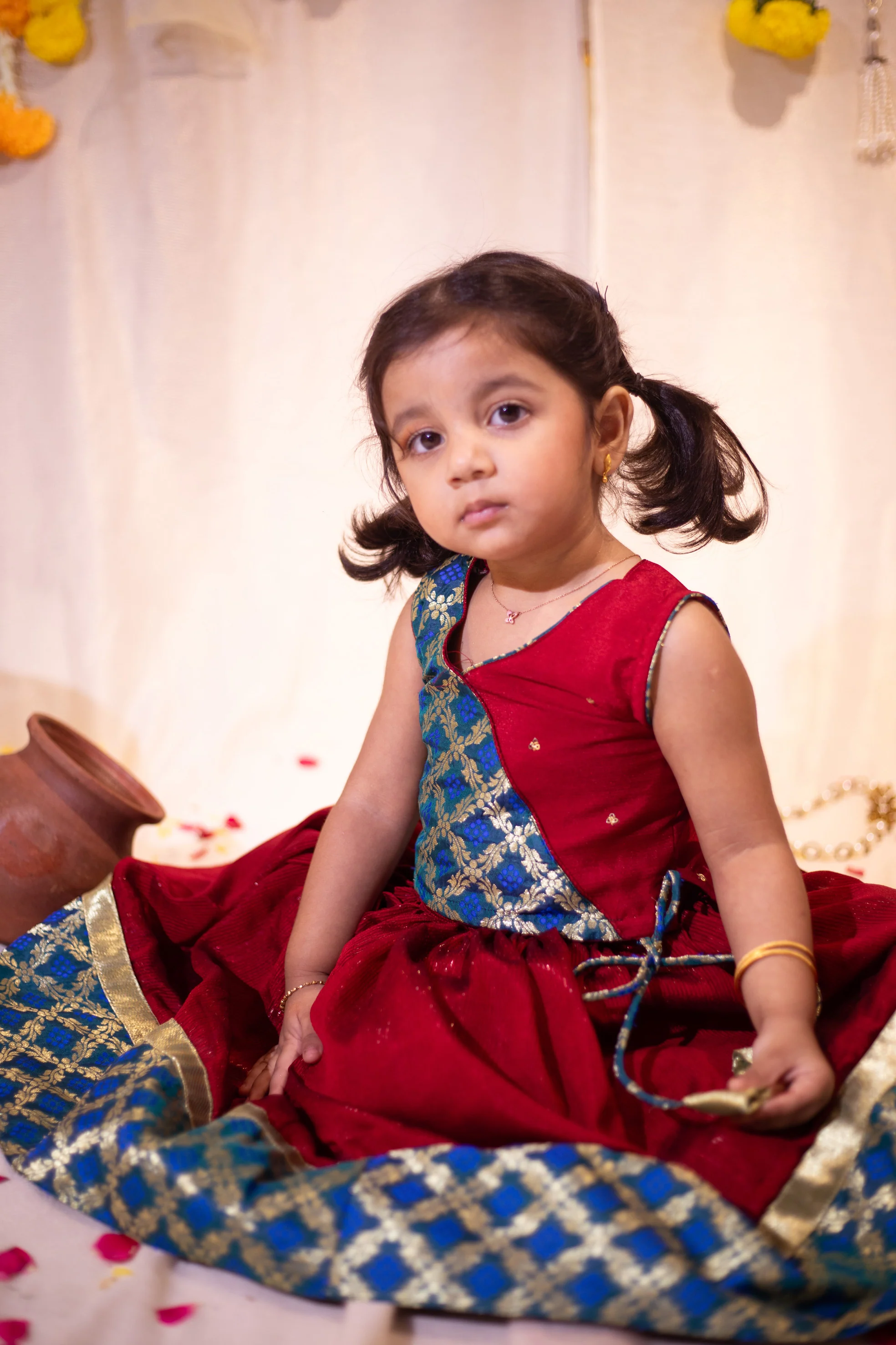 Shreya Maroon with Blue Mini - Image 7