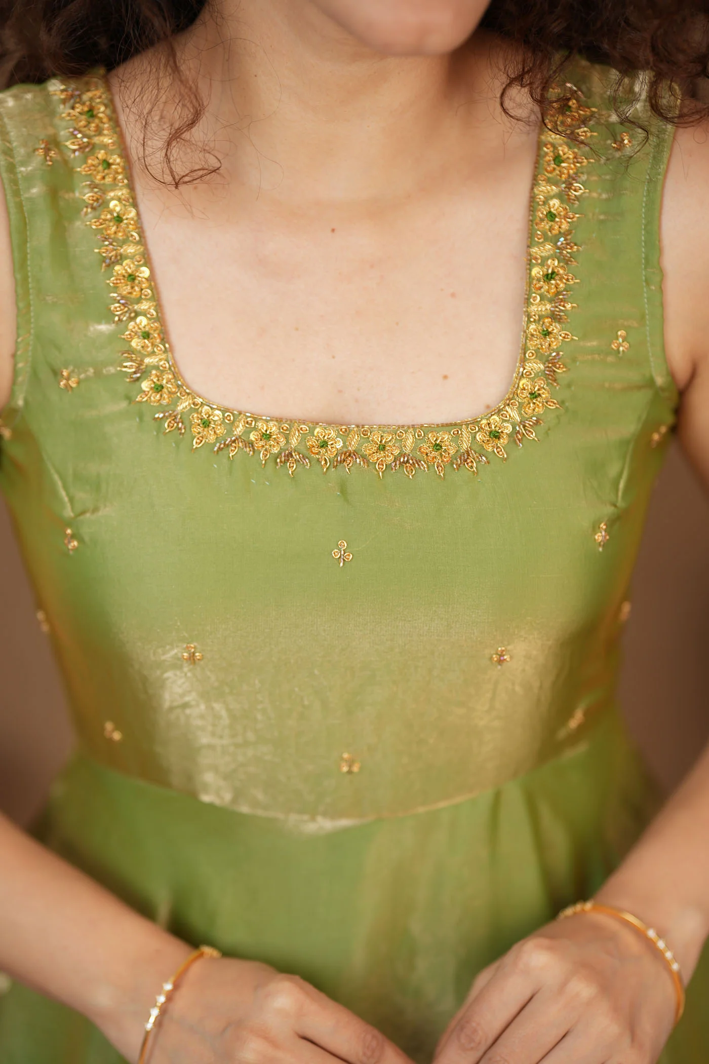 Shrishti Mint Green Sleeveless Maxi Dress (Set of 2) - Image 22