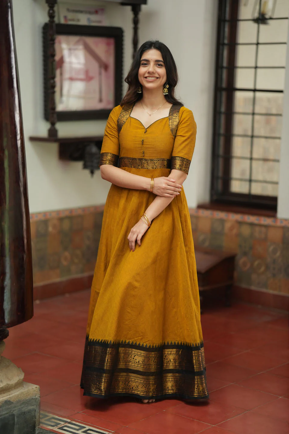 Suhasini Mustard Mom & Me Set - Image 11