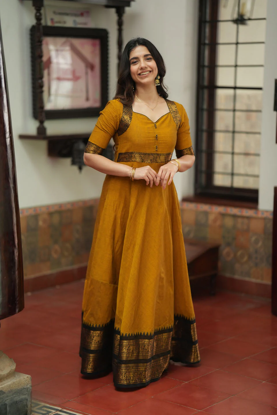Suhasini Mustard Mom & Me Set - Image 7