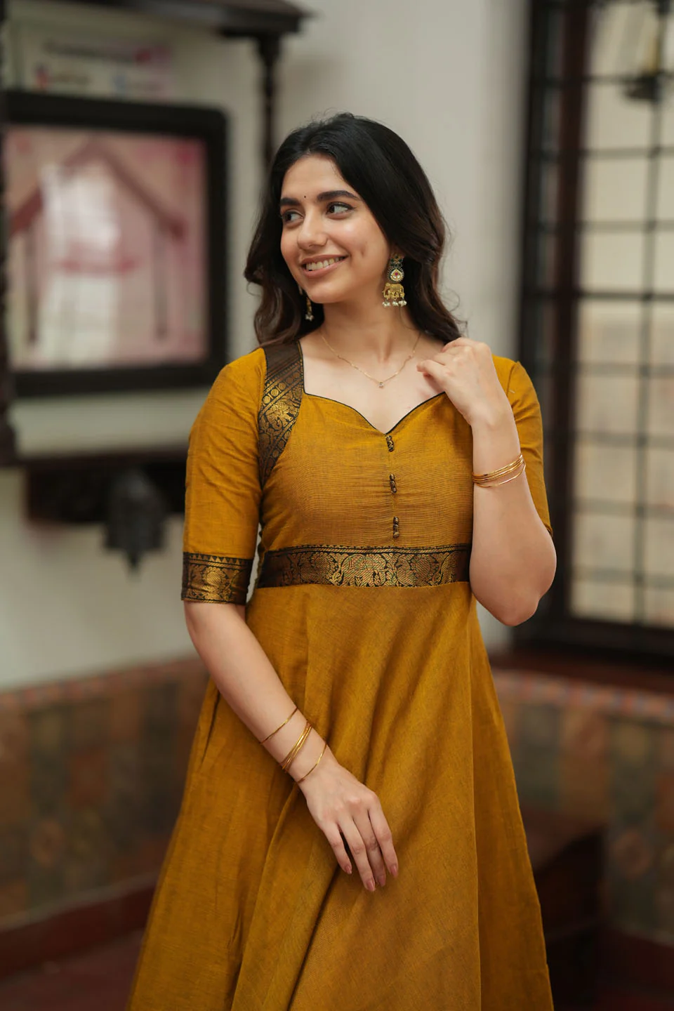 Suhasini Mustard Mom & Me Set - Image 10
