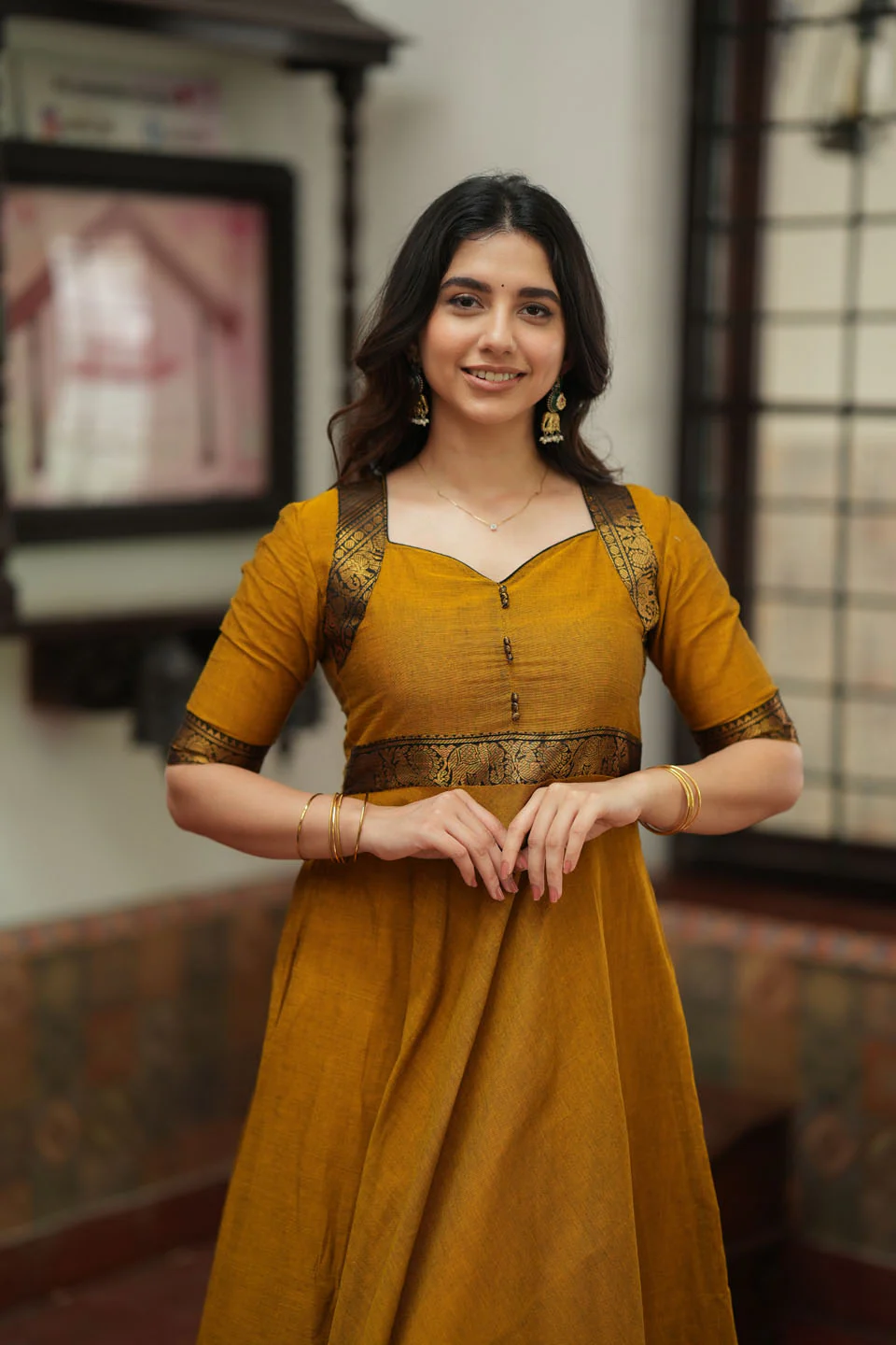 Suhasini Mustard Mom & Me Set - Image 20