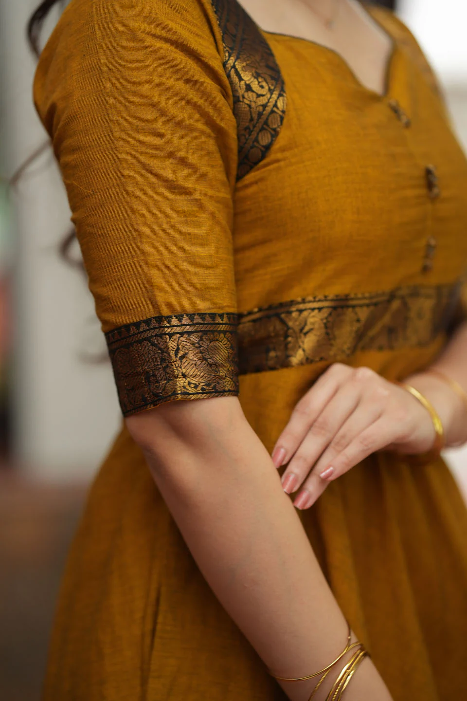 Suhasini Mustard Mom & Me Set - Image 18