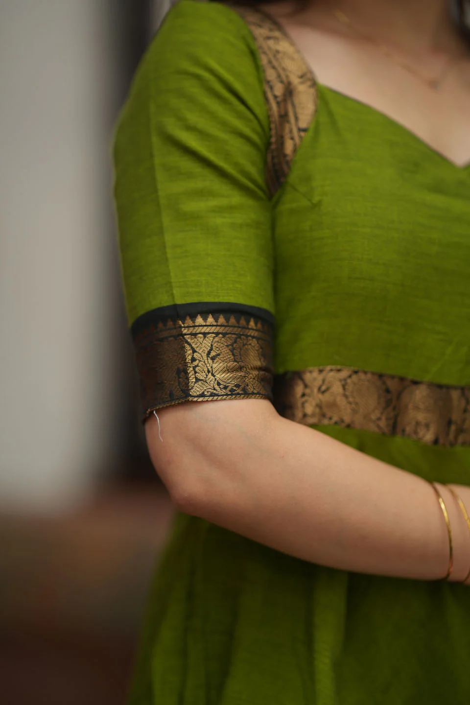 Suhasini Green Maxi Dress - Image 9