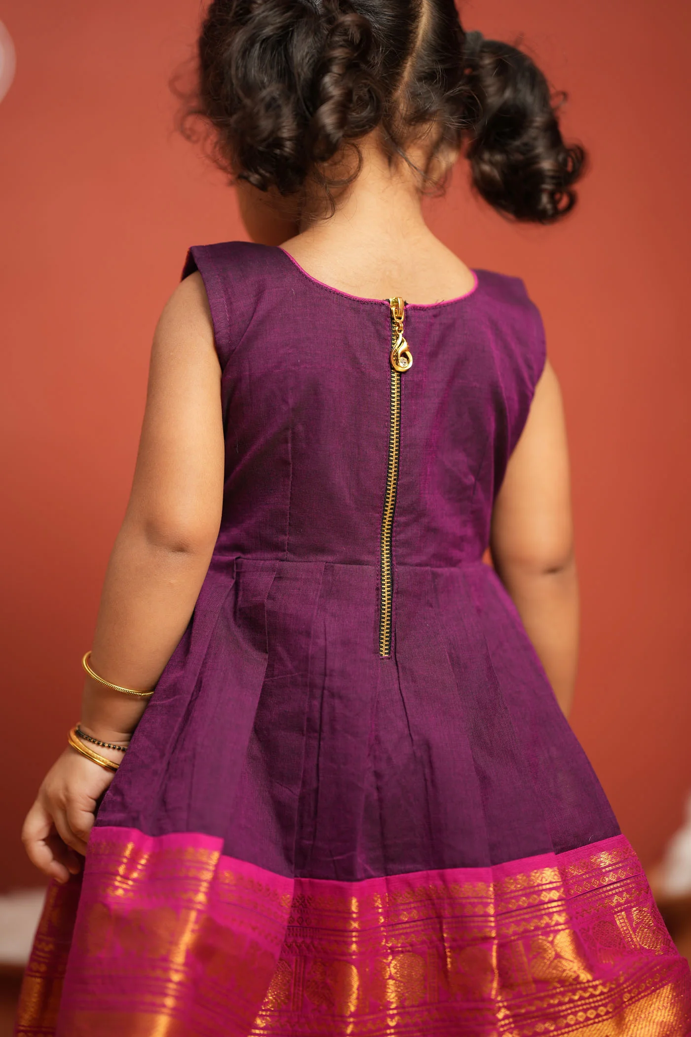 Tamizh Violet Frock Mini - Image 6