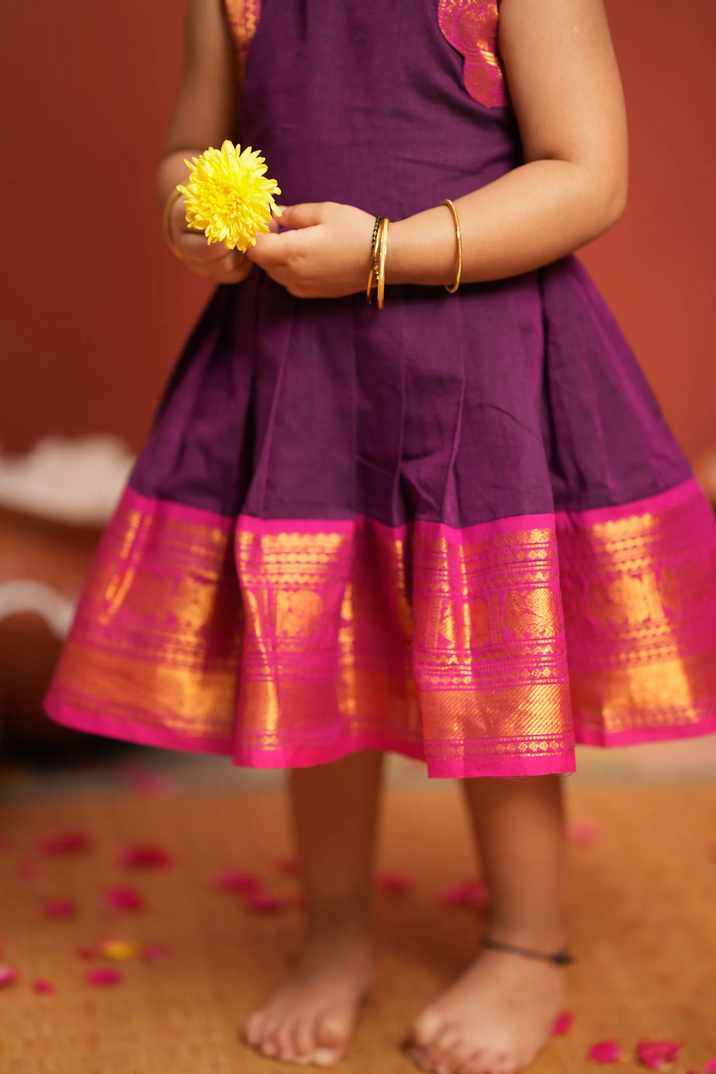 Tamizh Violet Frock Mini - Image 8