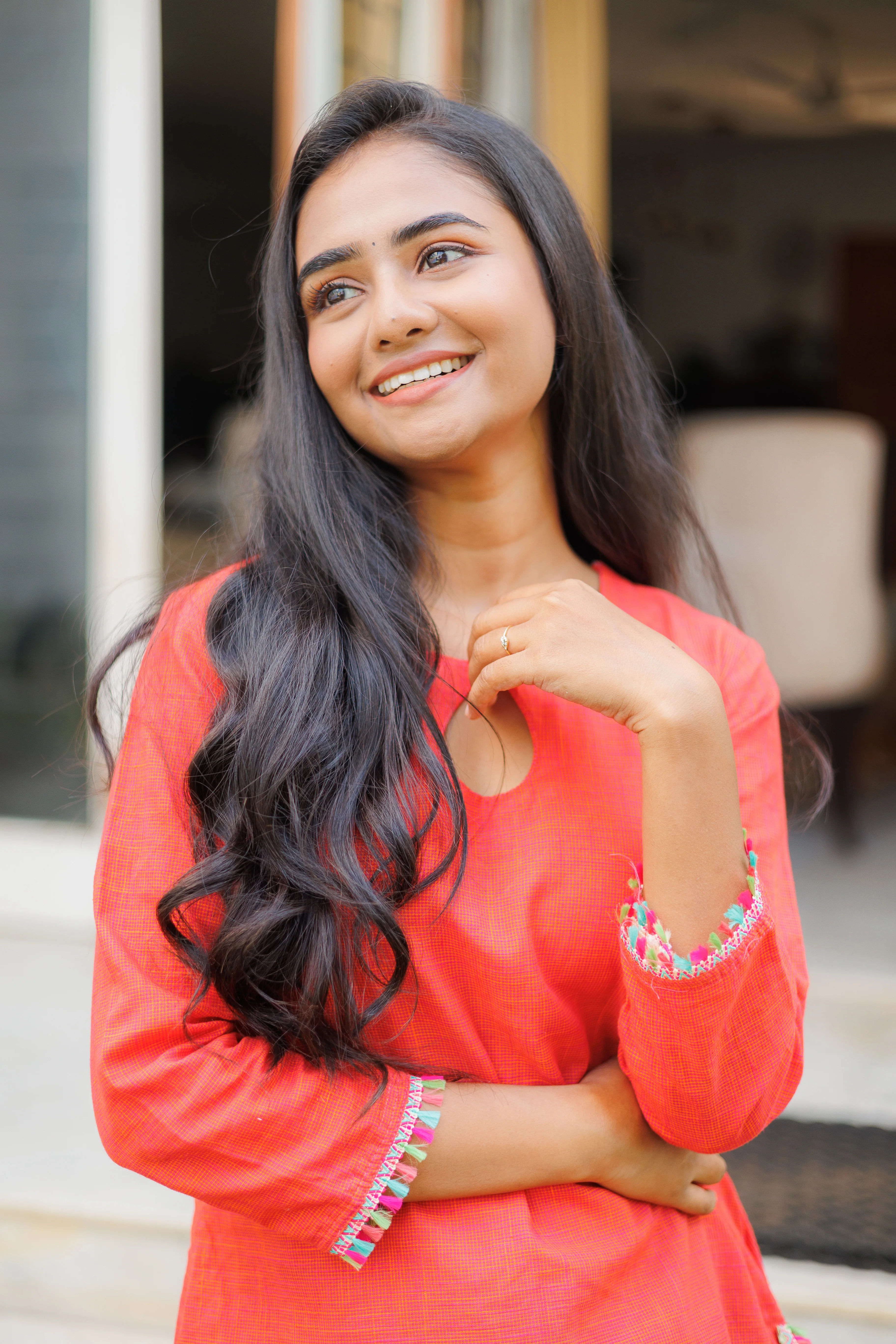 Kamini Orange cotton tunic - Image 4