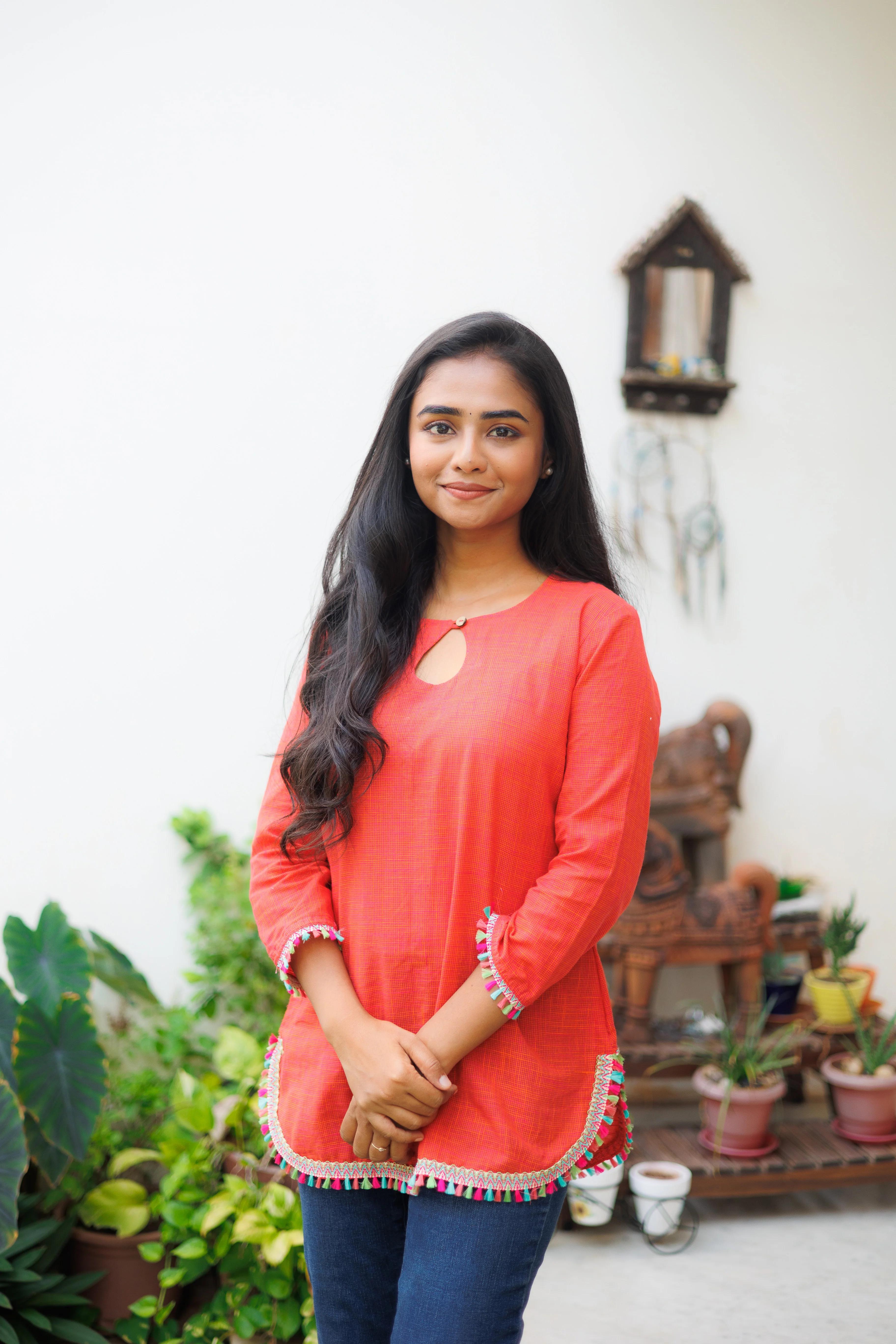 Kamini Orange cotton tunic - Image 5