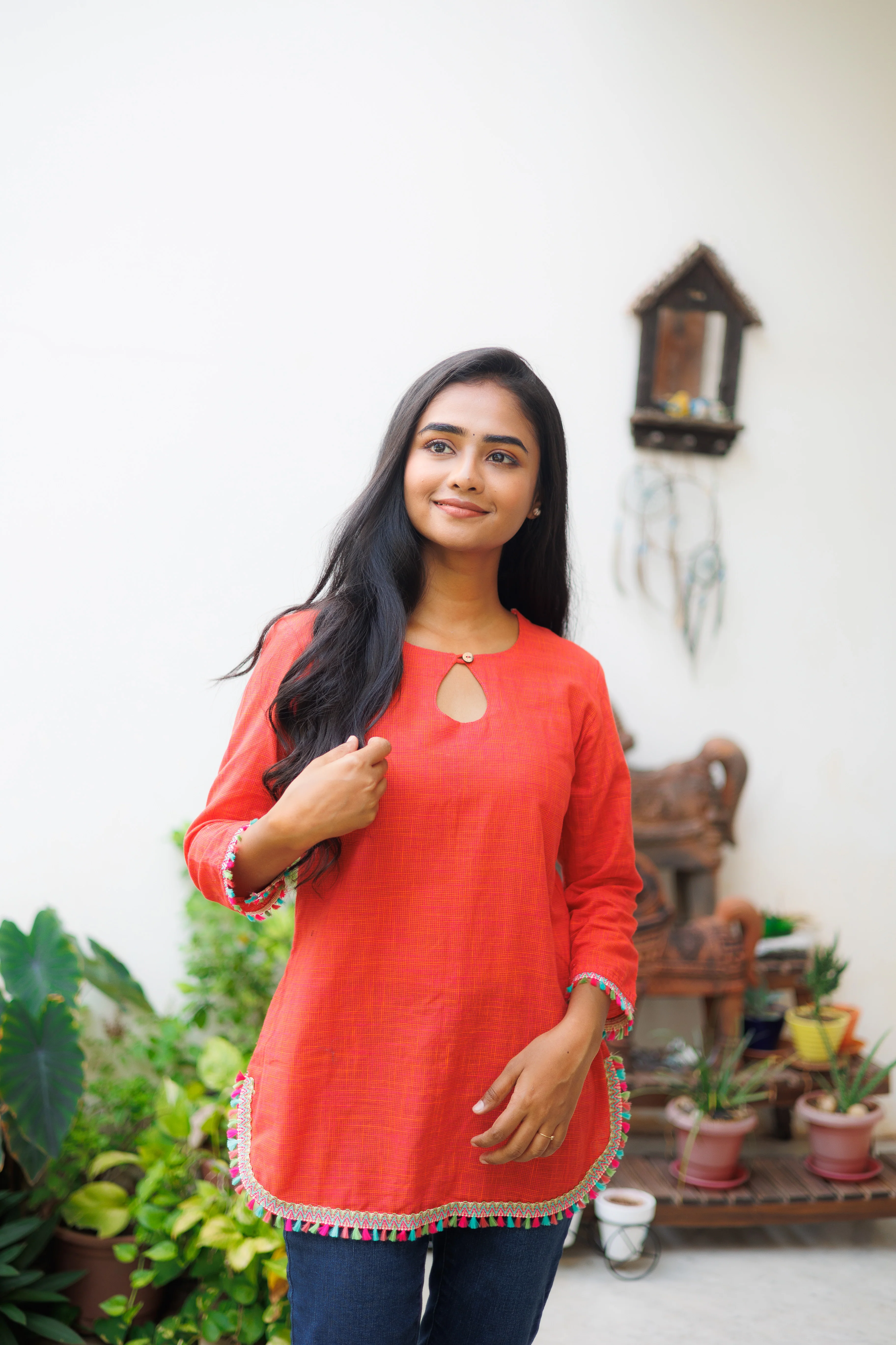 Kamini Orange cotton tunic - Image 6