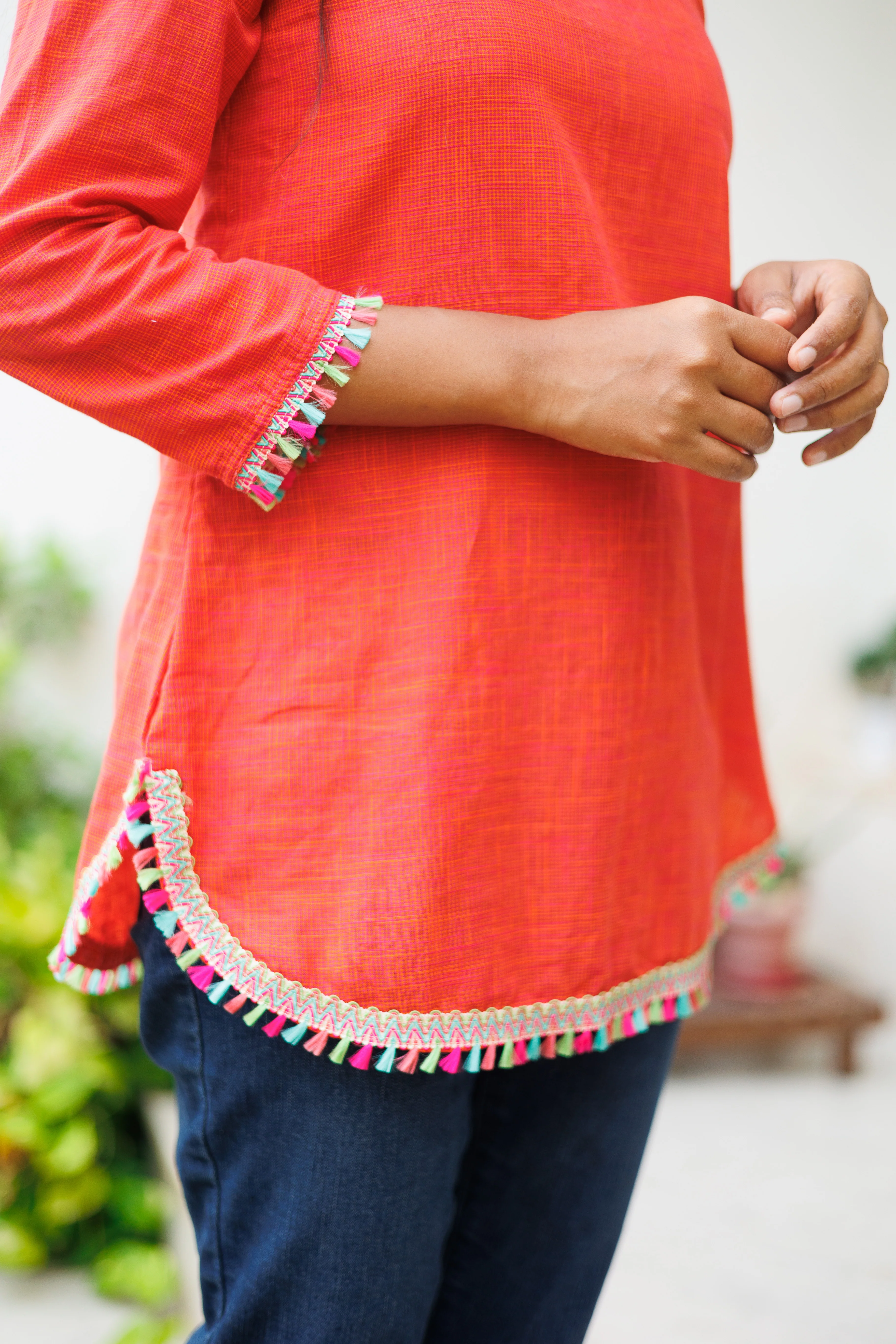 Kamini Orange cotton tunic - Image 7