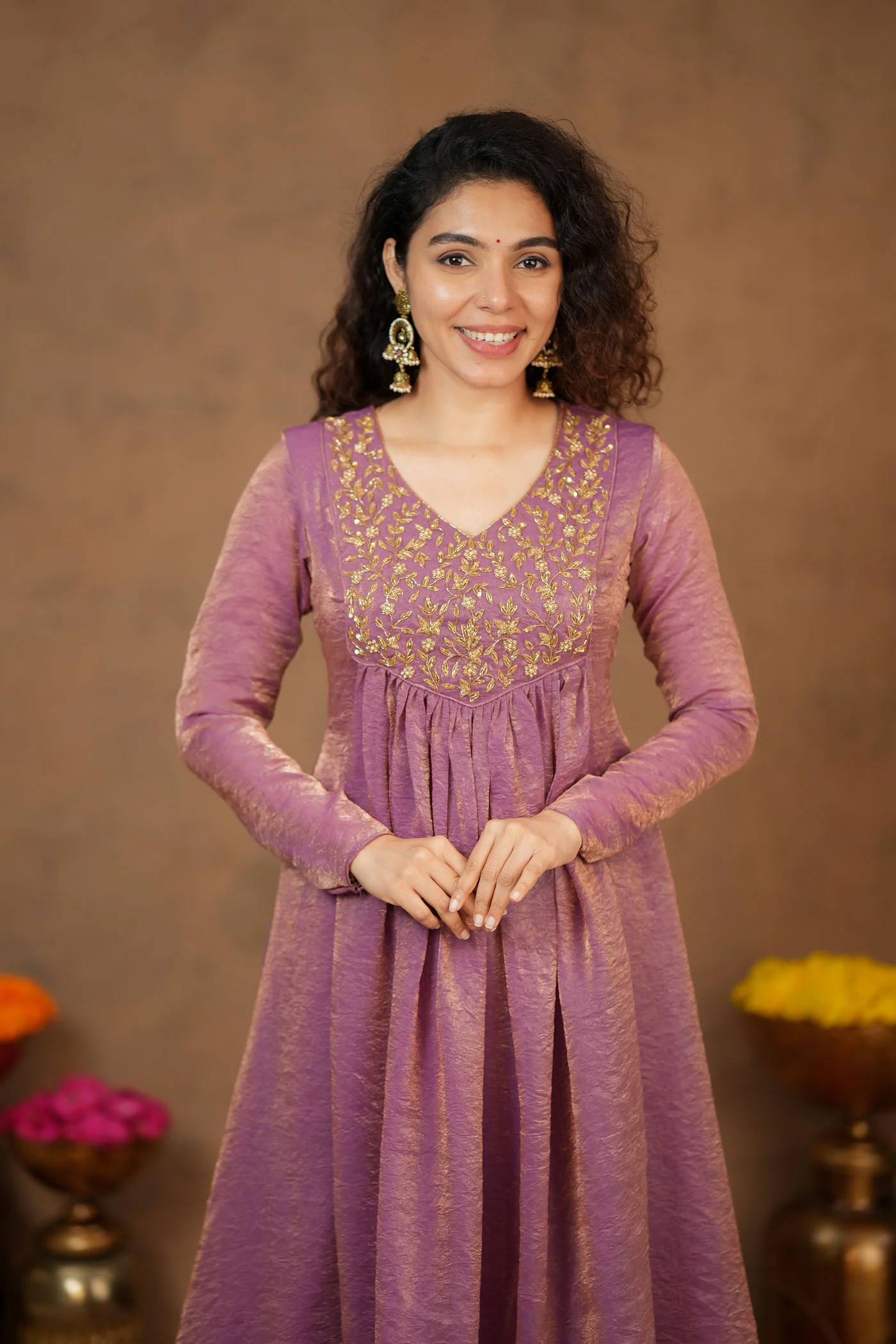 Upasanna Pastel Pink Kurta Set (Set of 2) - Image 10