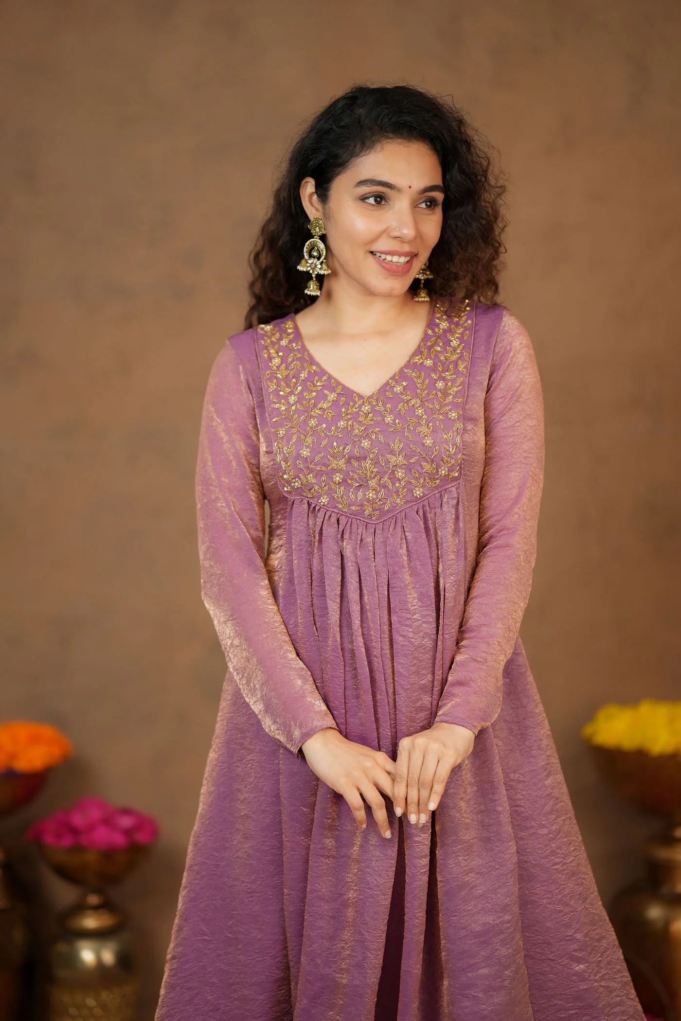 Upasanna Pastel Pink Kurta Set (Set of 2) - Image 11