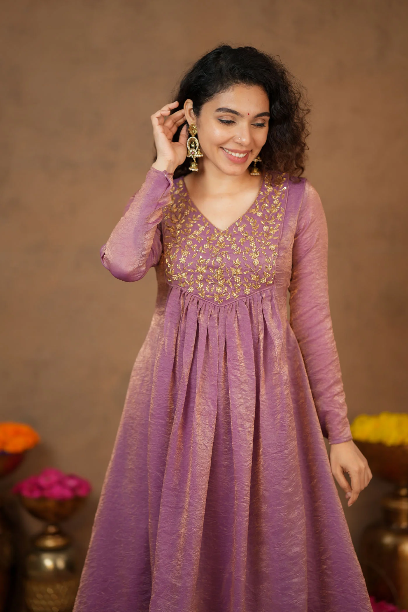Upasanna Pastel Pink Kurta Set (Set of 2) - Image 12