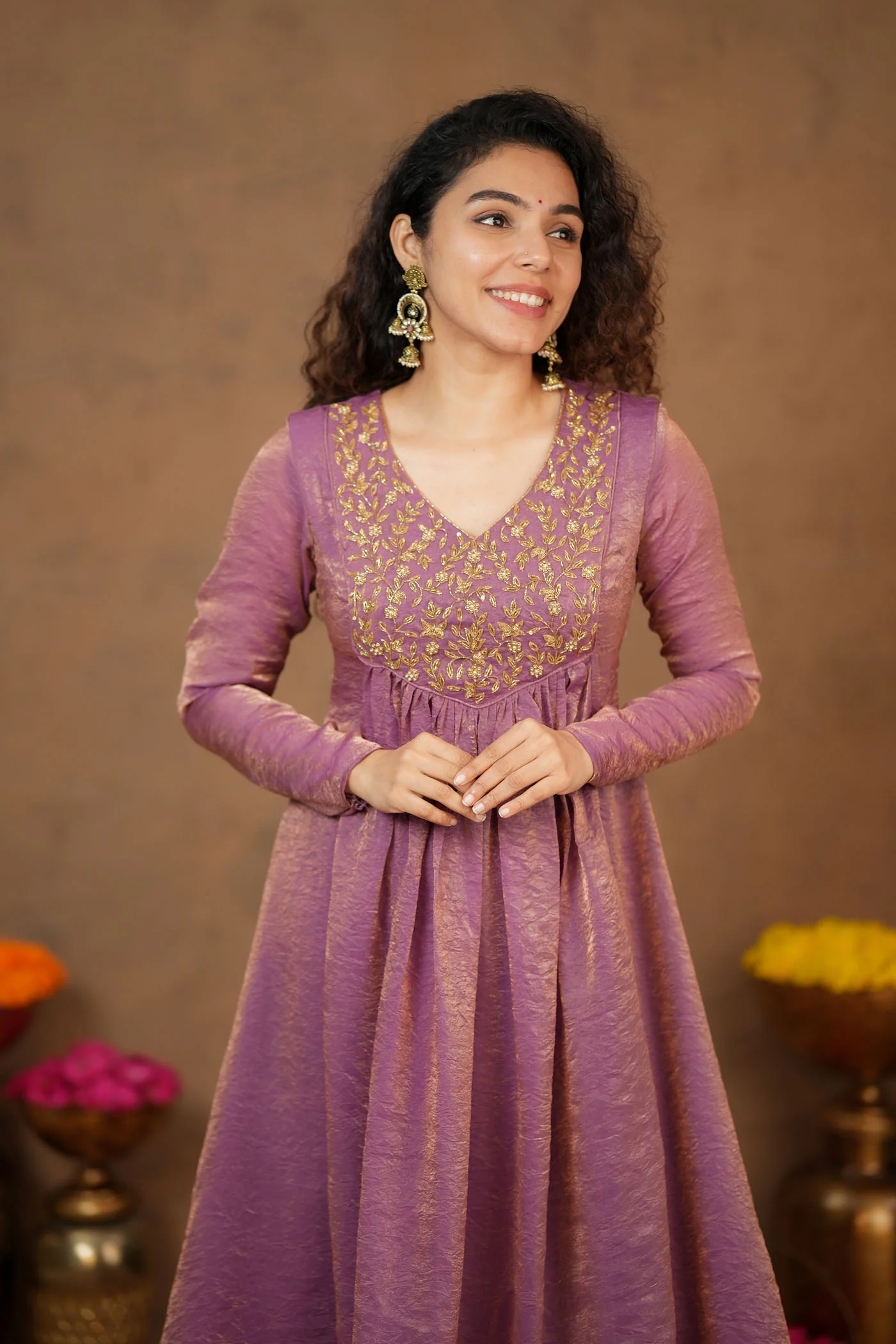 Upasanna Pastel Pink Kurta Set (Set of 2) - Image 14