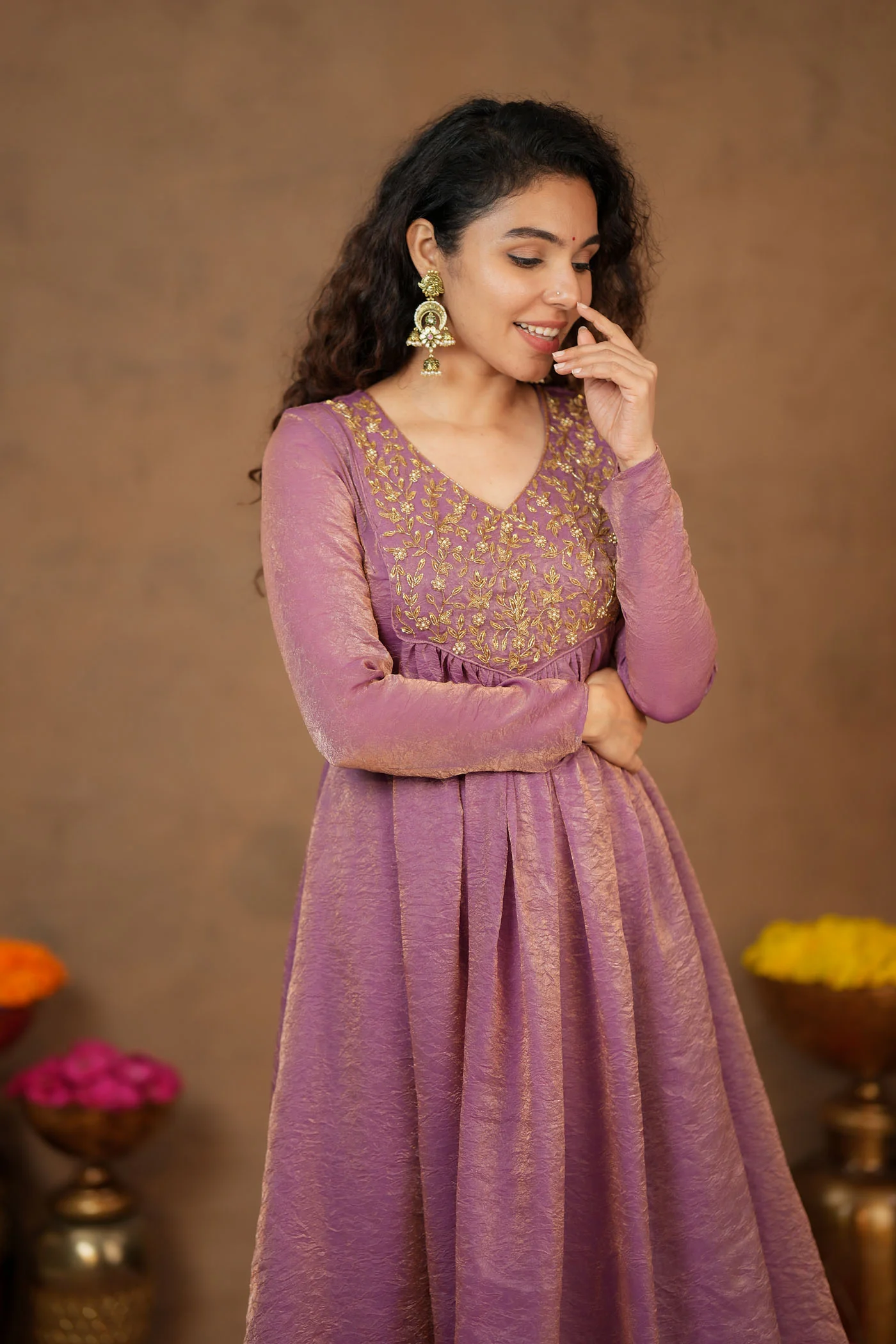 Upasanna Pastel Pink Kurta Set (Set of 2) - Image 15
